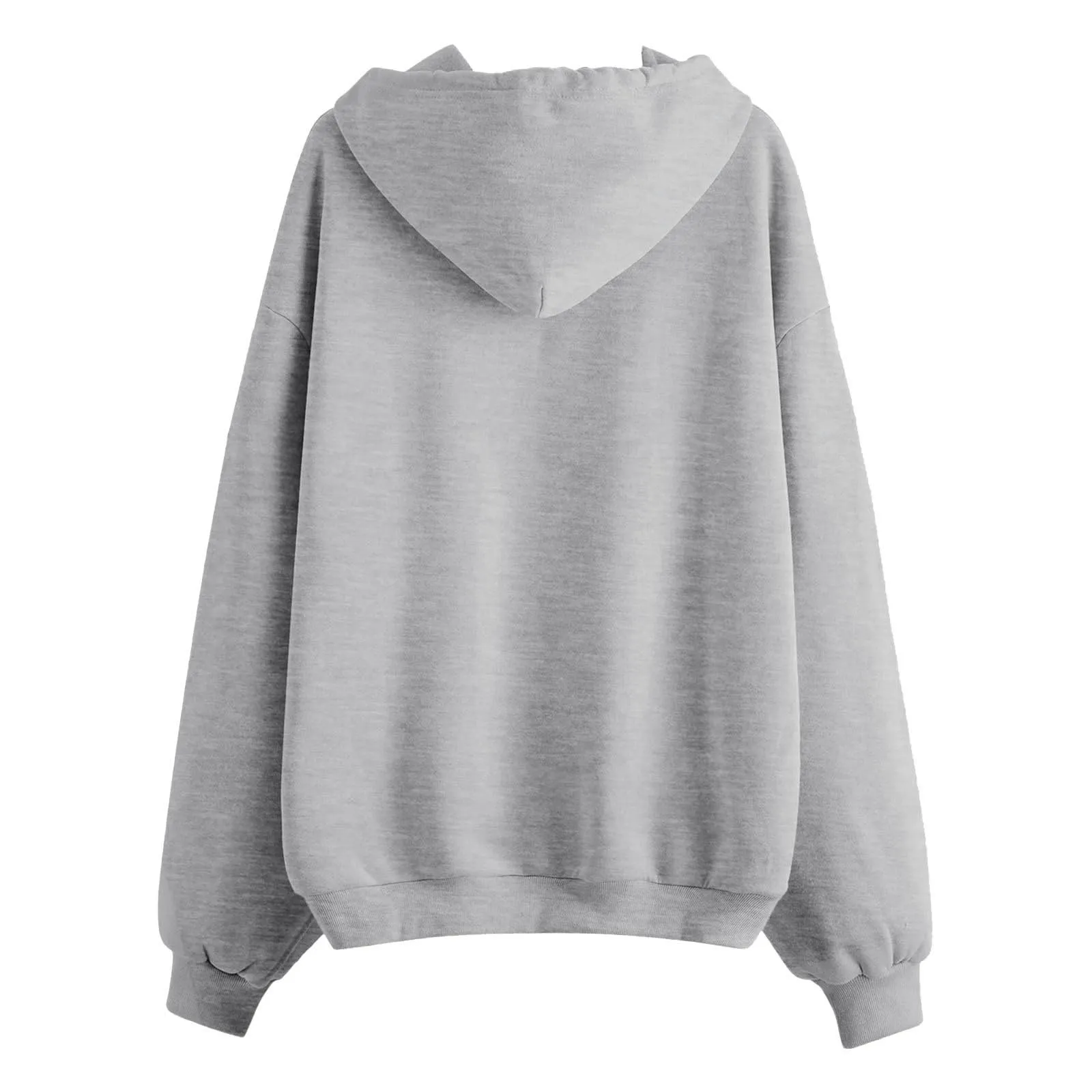 Generico Felpa Donna con Zip e Cappuccio Classic Sweatshirt - immagine 5