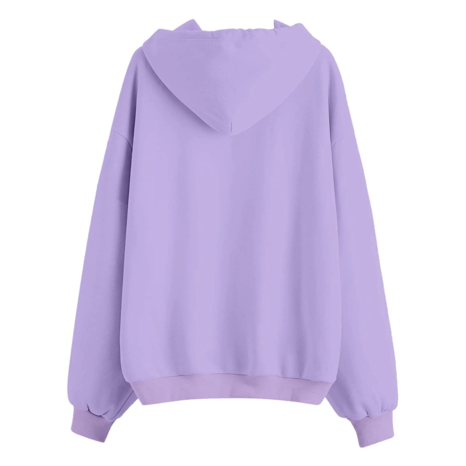 Generico Felpa Donna con Zip e Cappuccio Classic Sweatshirt - immagine 4