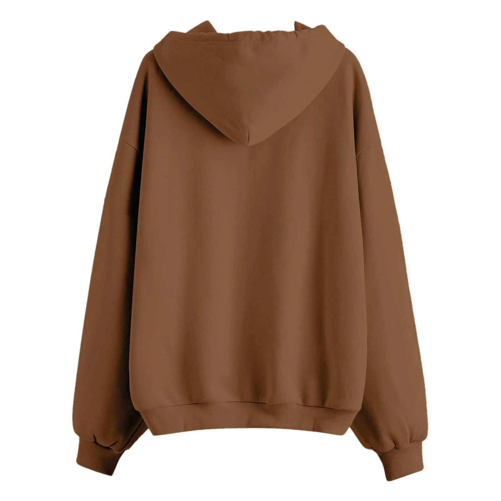 Generico Felpa Donna con Zip e Cappuccio Classic Sweatshirt - immagine 5