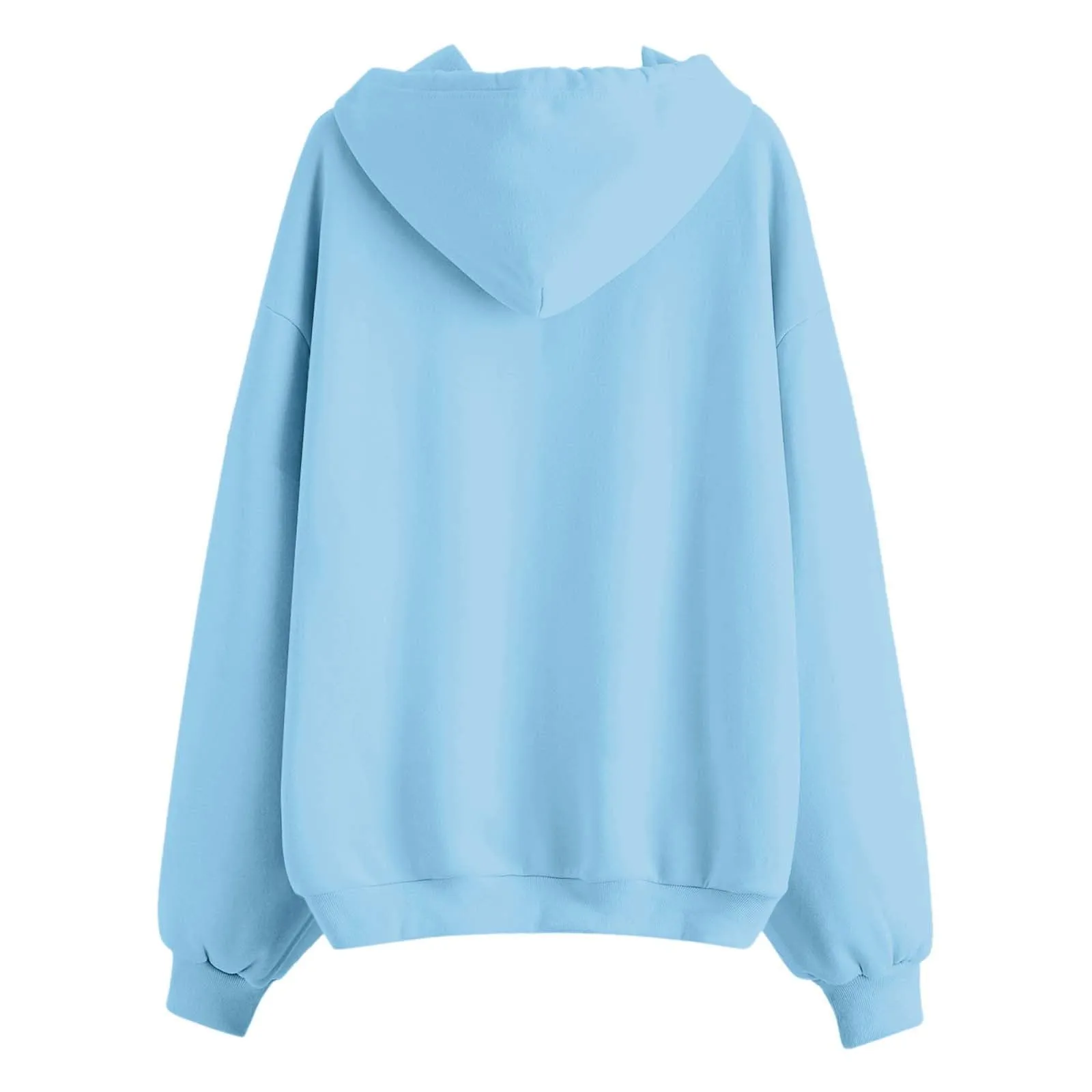 Generico Felpa Donna con Zip e Cappuccio Classic Sweatshirt - immagine 5