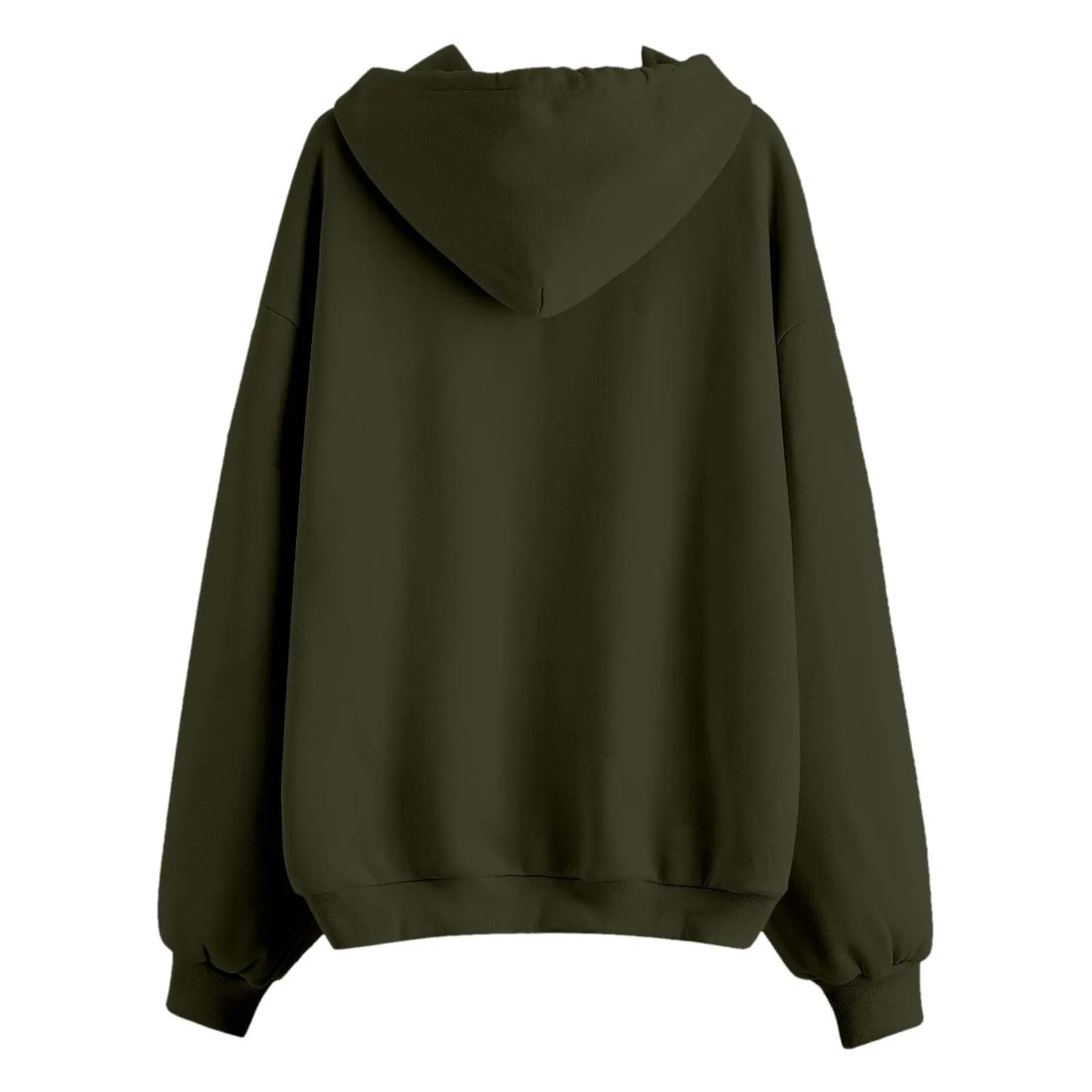 Generico Felpa Donna con Zip e Cappuccio Classic Sweatshirt - immagine 5