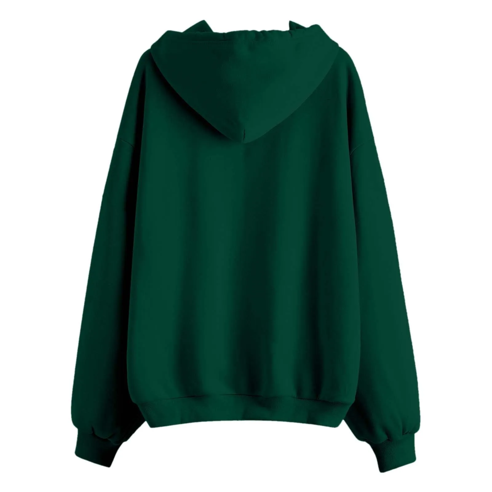 Generico Felpa Donna con Zip e Cappuccio Classic Sweatshirt - immagine 5