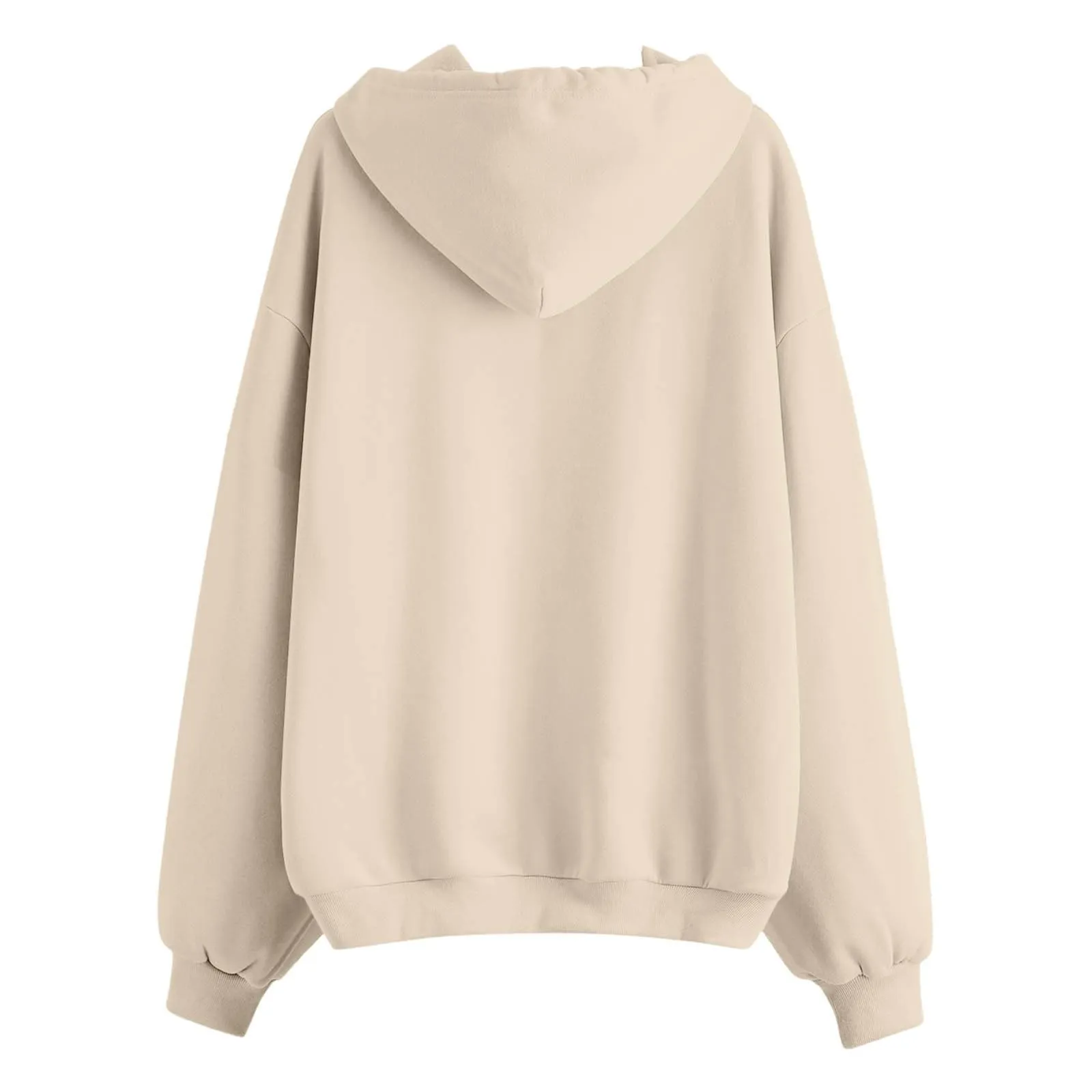 Generico Felpa Donna con Zip e Cappuccio Classic Sweatshirt - immagine 4
