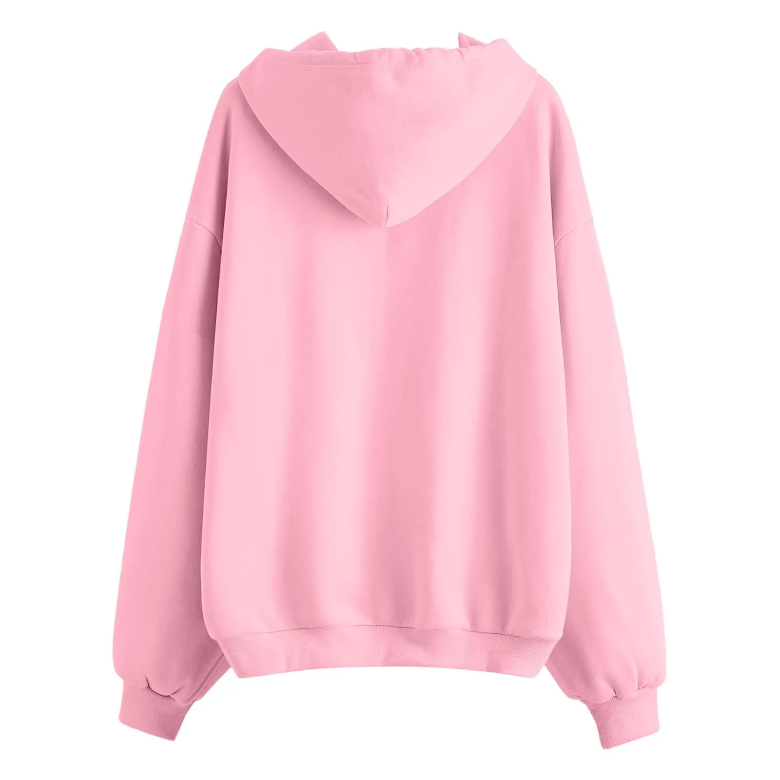 Generico Felpa Donna con Zip e Cappuccio Classic Sweatshirt - immagine 5