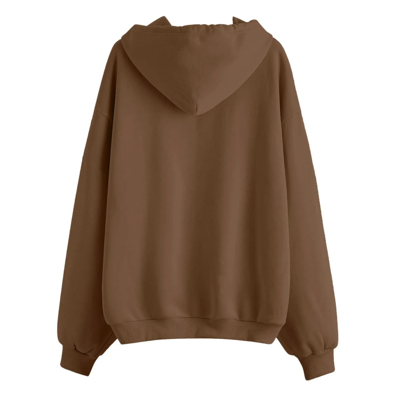 Generico Felpa Donna con Zip e Cappuccio Classic Sweatshirt - immagine 5