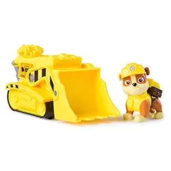 Paw Patrol Bulldozer di Rubble con Personaggio Action Figure - immagine 1