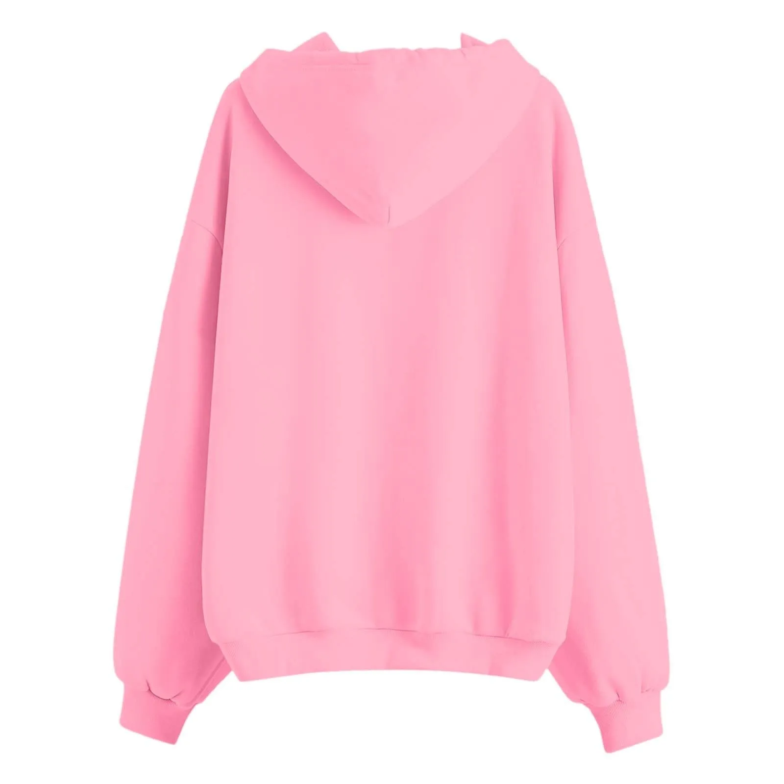 Generico Felpa Donna con Zip e Cappuccio Classic Sweatshirt - immagine 4