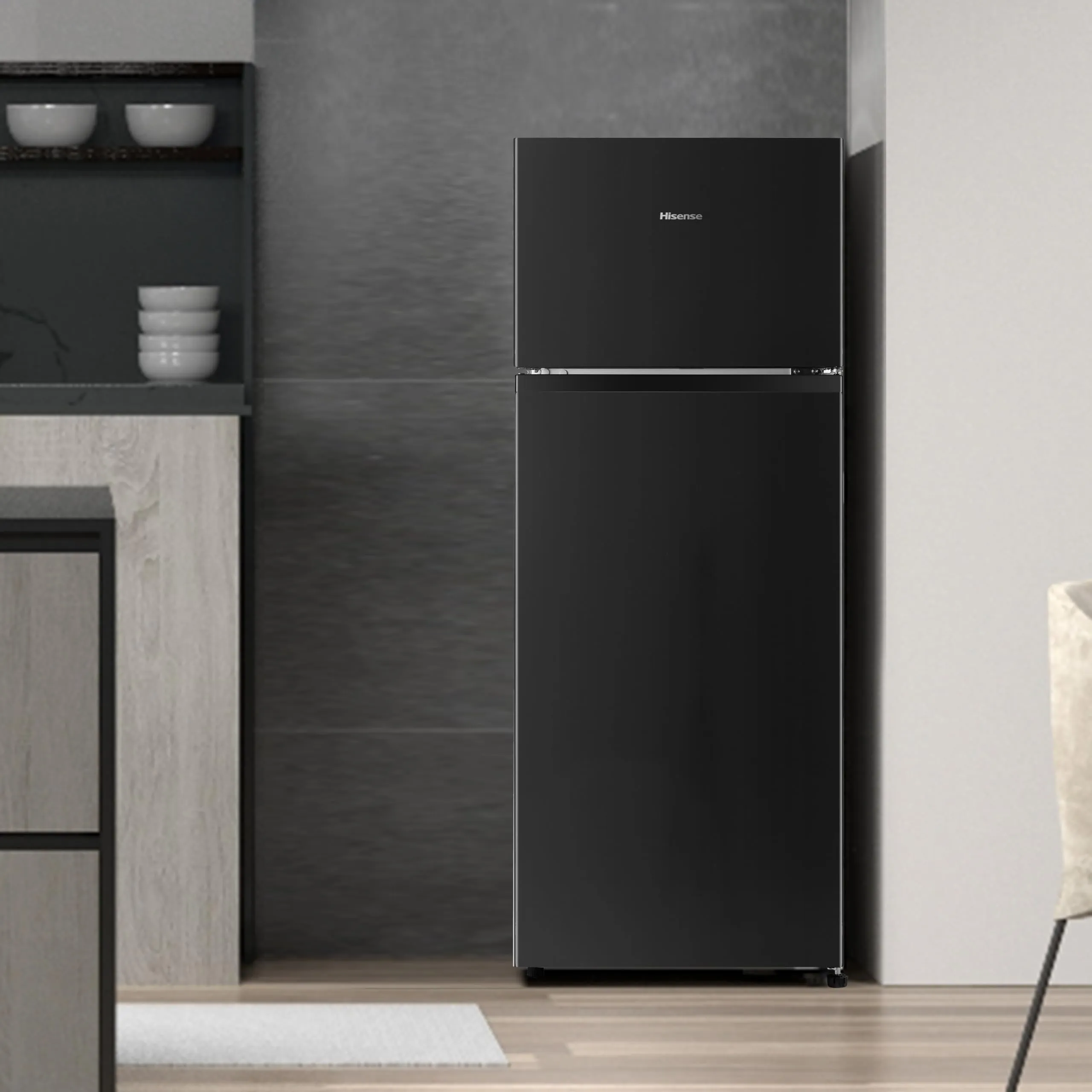 Hisense RT267D4ABE Frigorifero Doppia Porta, 206 L, Nero - immagine 11