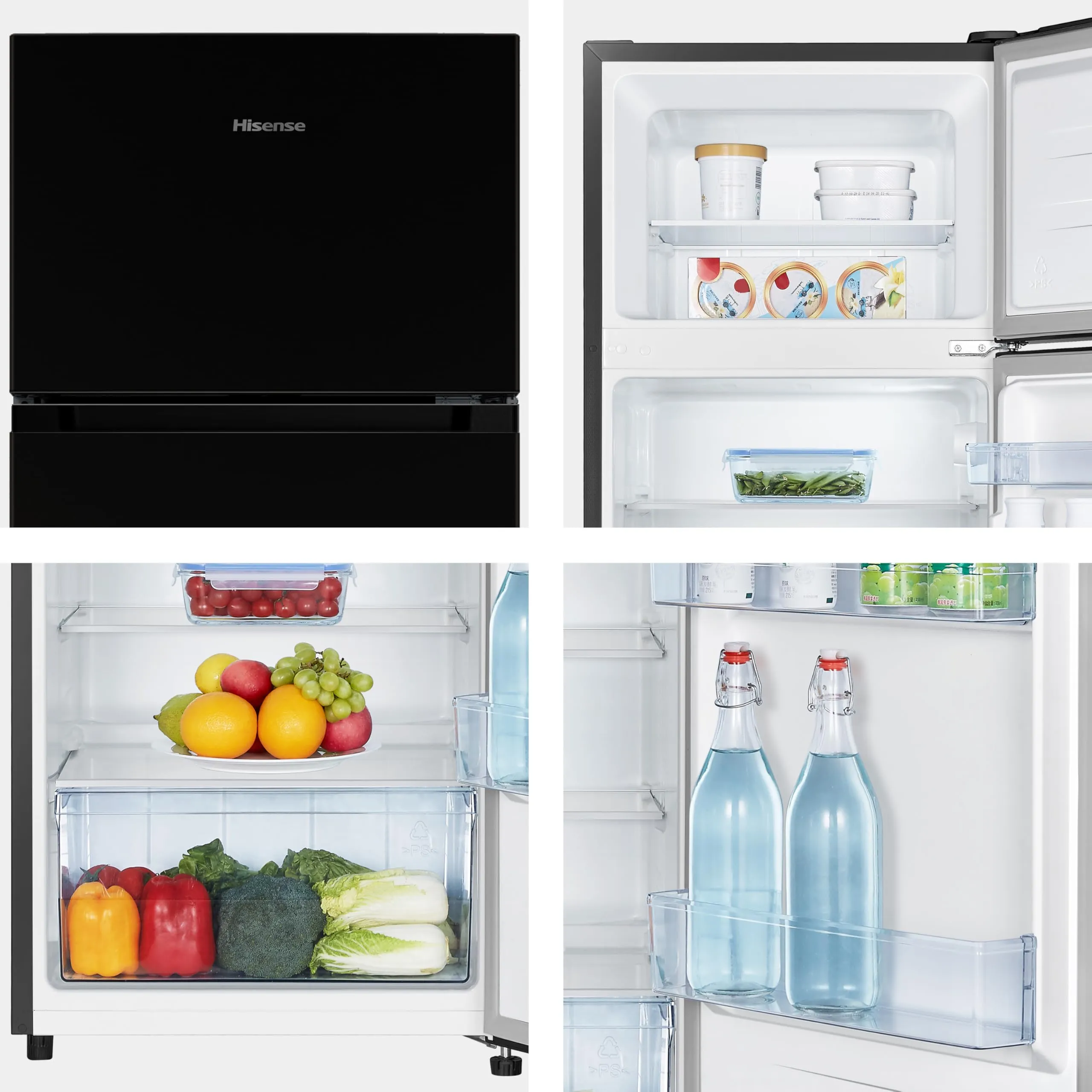 Hisense RT267D4ABE Frigorifero Doppia Porta, 206 L, Nero - immagine 12