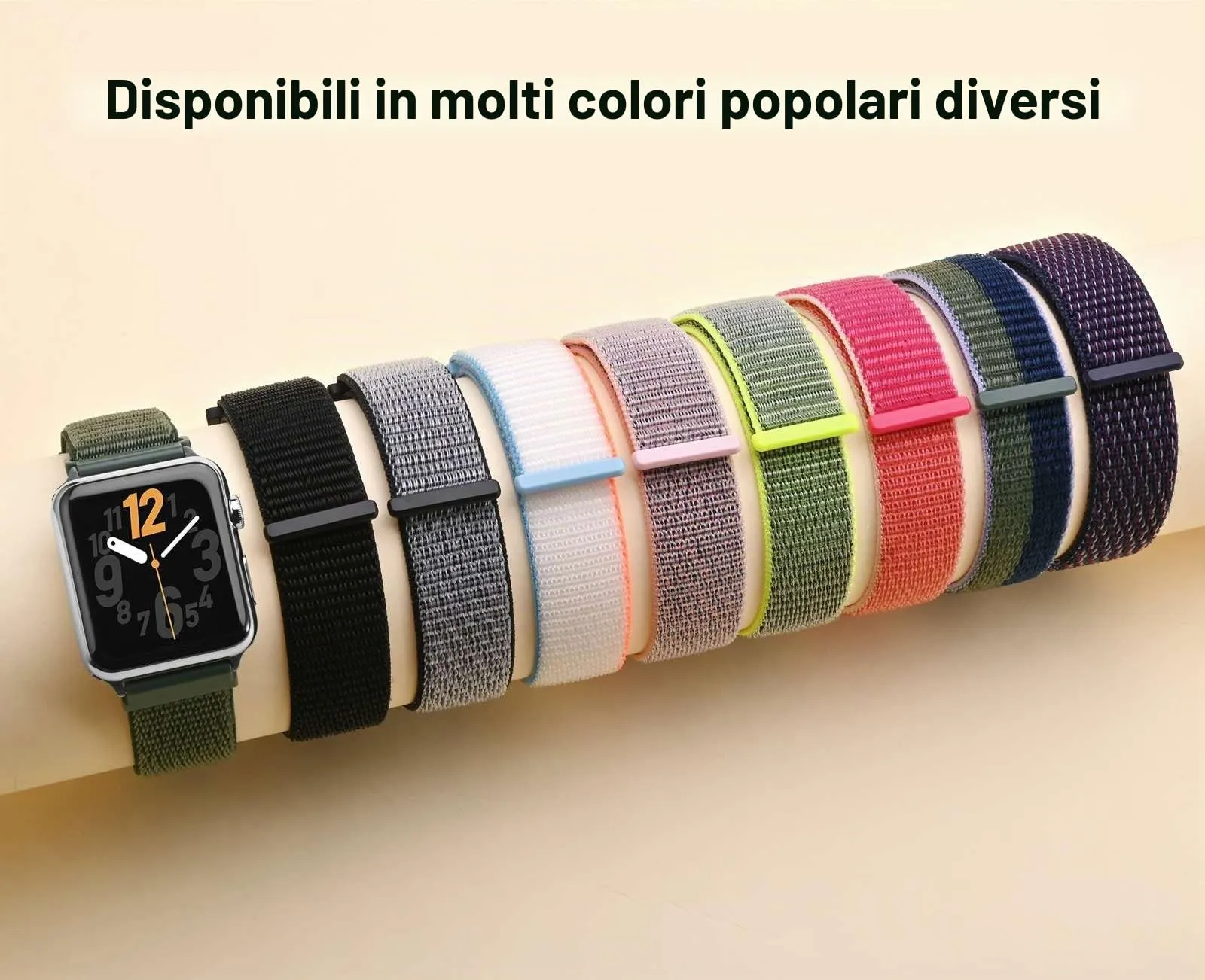 ANNEFIT Cinturino in Nylon 22mm, 2 Pezzi Regolabile a Sgancio Rapido (Nero e Grigio) - immagine 8