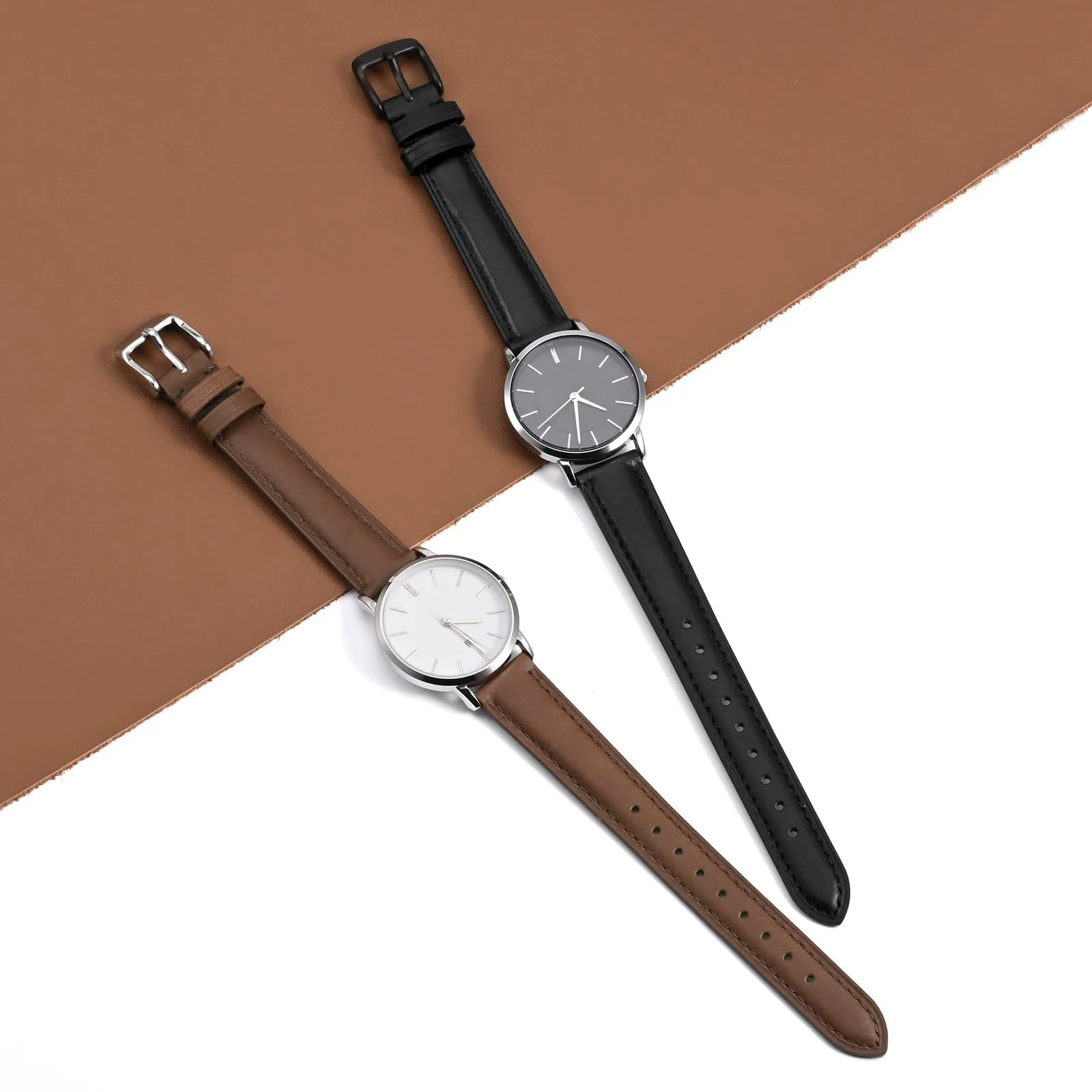 BISONSTRAP Cinturino in Pelle con Sgancio Rapido, 16mm, Nero Fibbia Oro - immagine 9