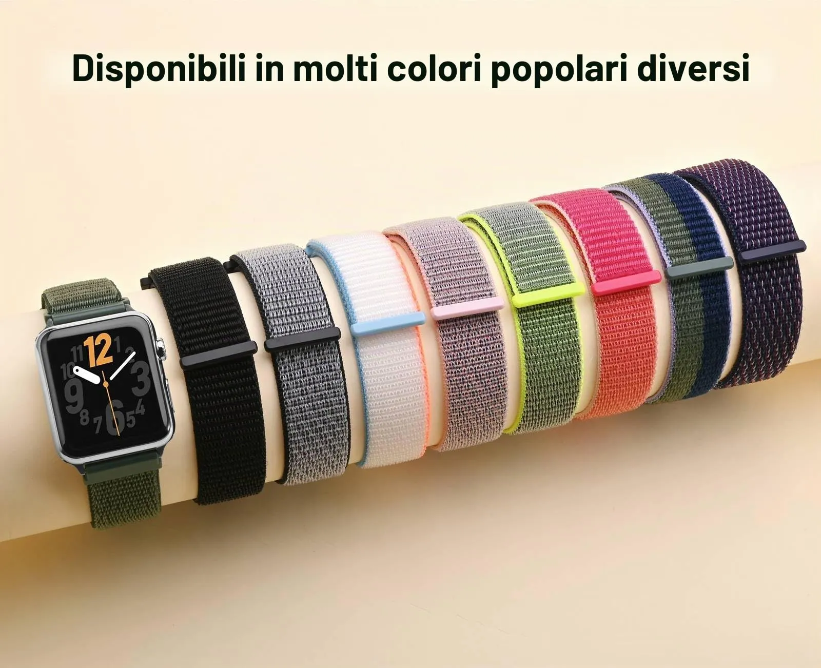 ANNEFIT Cinturino in Nylon 24mm, 2 Pezzi Regolabile a Sgancio Rapido (Nero e Indaco) - immagine 8