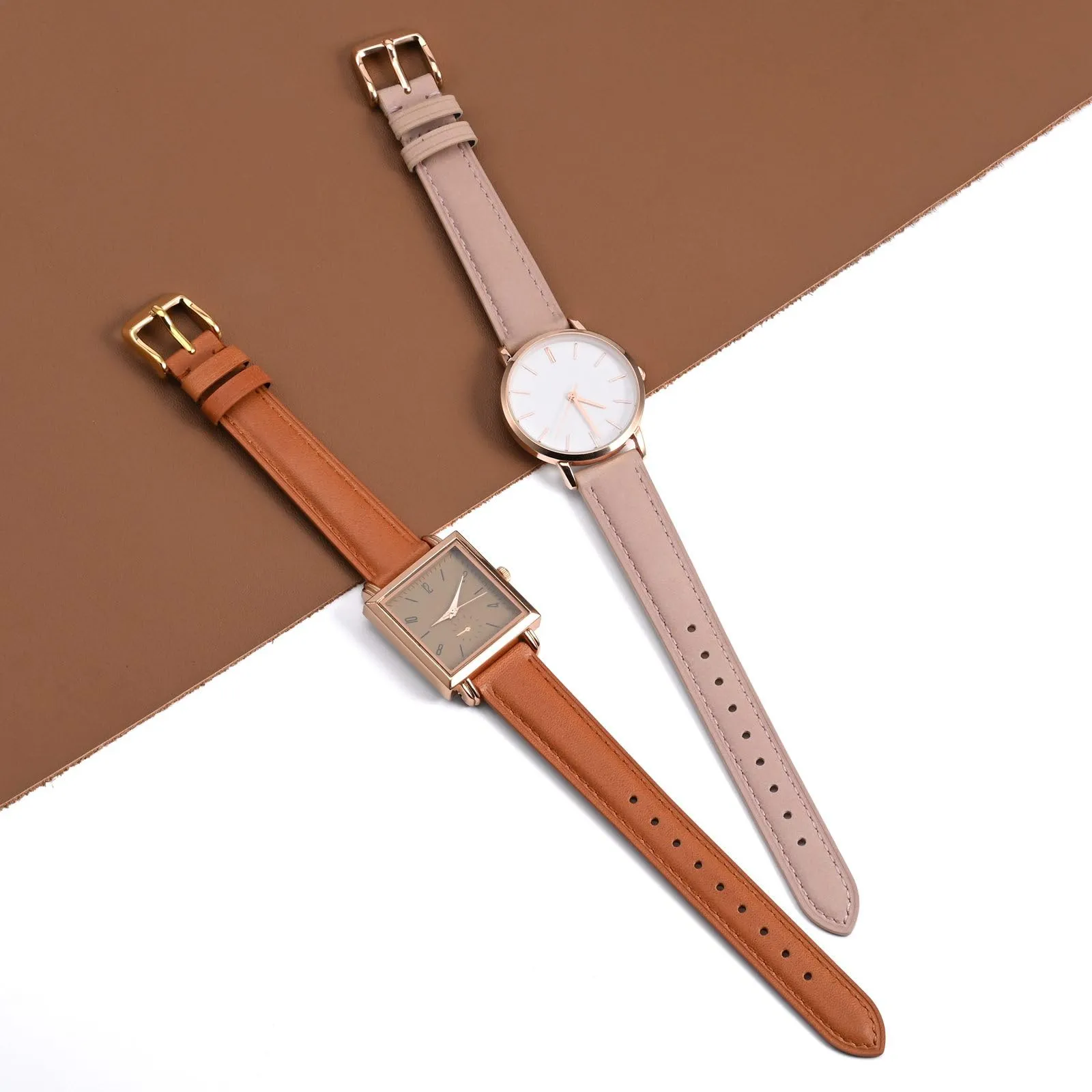 BISONSTRAP Cinturino per Orologi in Pelle, Sgancio Rapido, 15mm, Rosa Chiaro (Fibbia Argento) - immagine 9