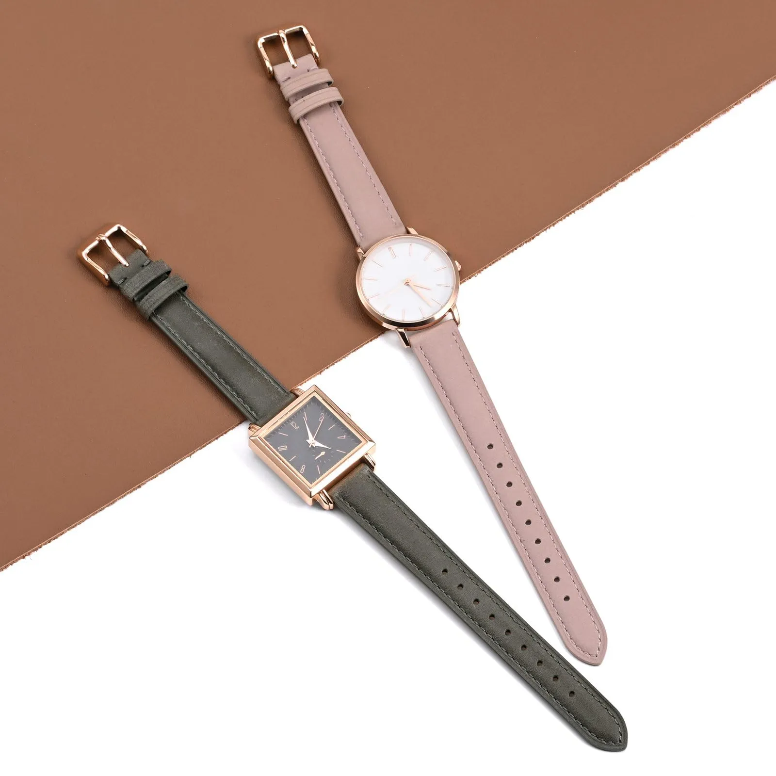 BISONSTRAP Cinturino in Pelle Sgancio Rapido 18mm, Grigio Scuro (Fibbia Oro Rosa) - immagine 9