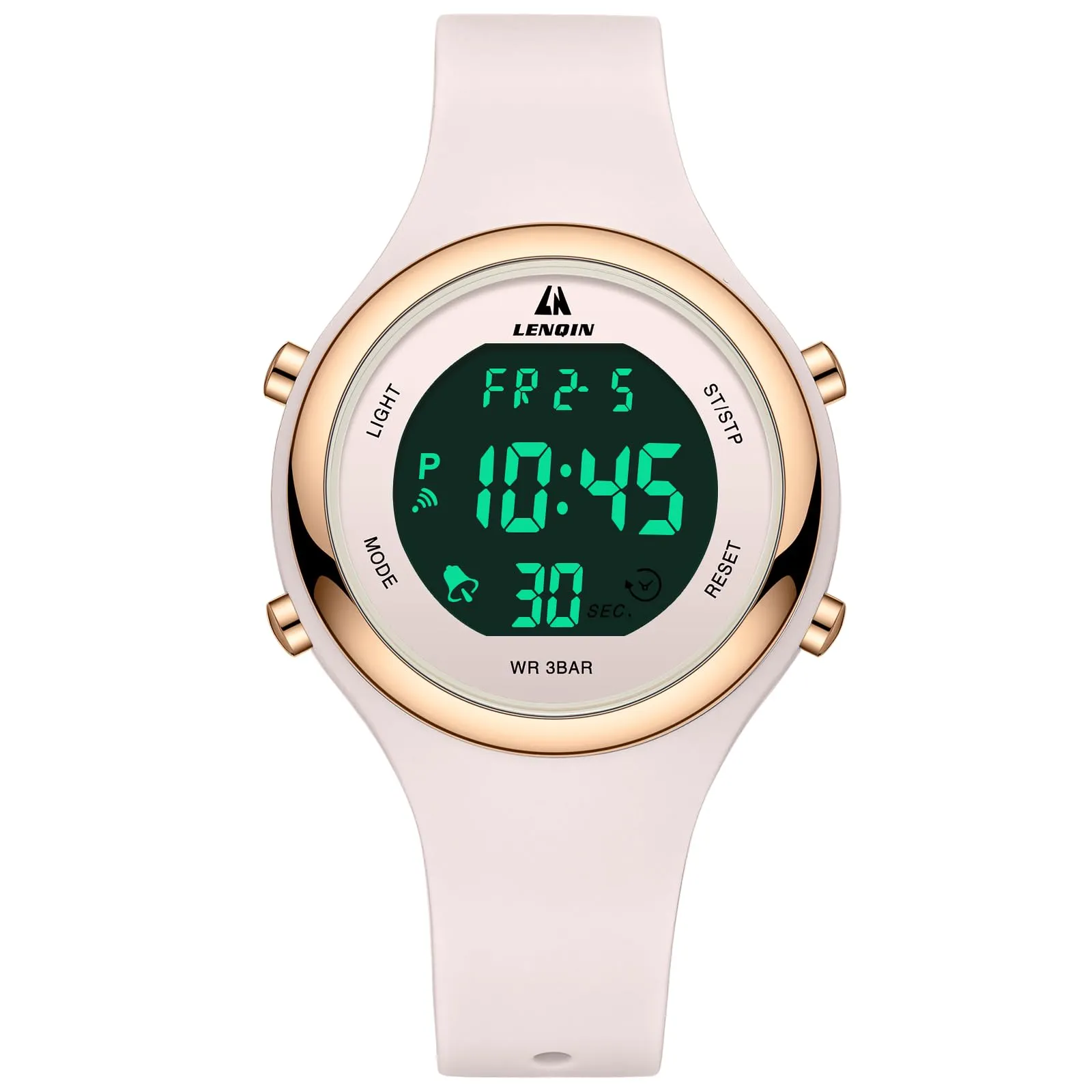 LN LENQIN Orologio Digitale da Donna Sportivo Cinturino Silicone 3ATM - immagine 2