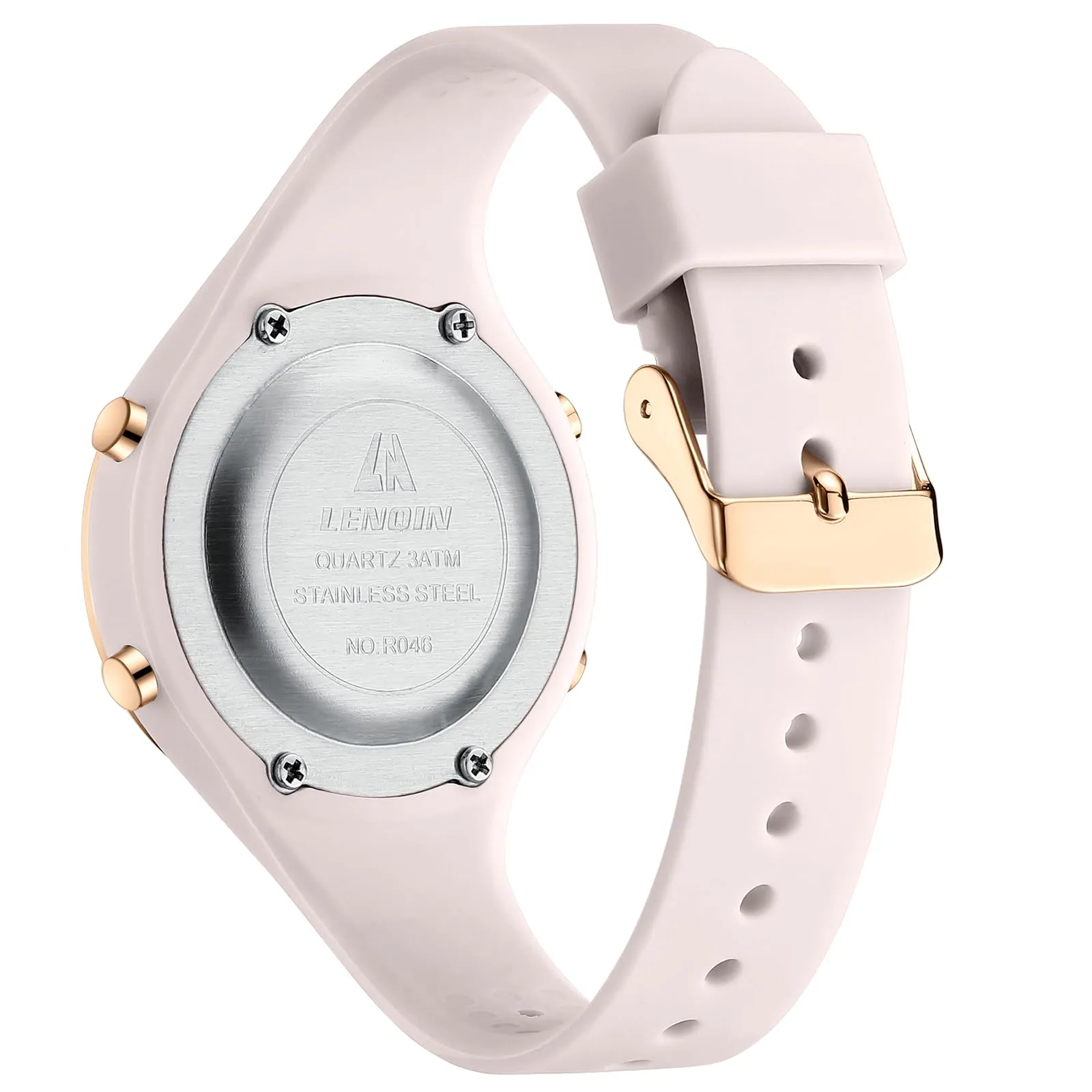 LN LENQIN Orologio Digitale da Donna Sportivo Cinturino Silicone 3ATM - immagine 3