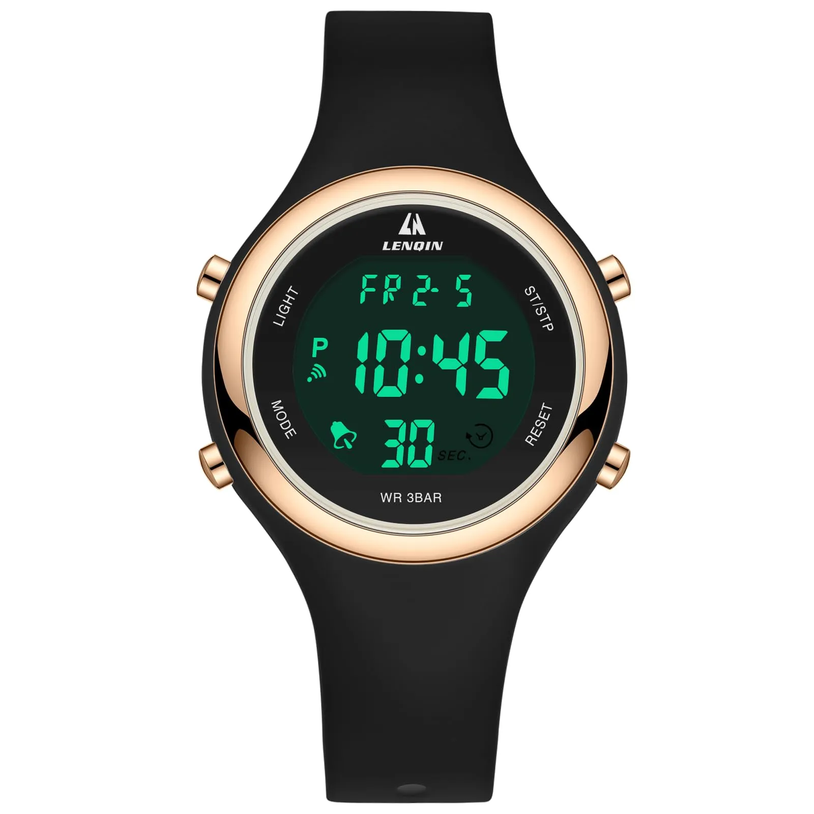 LN LENQIN Orologio Digitale da Donna Sportivo Cinturino Silicone 3ATM R046 - immagine 2