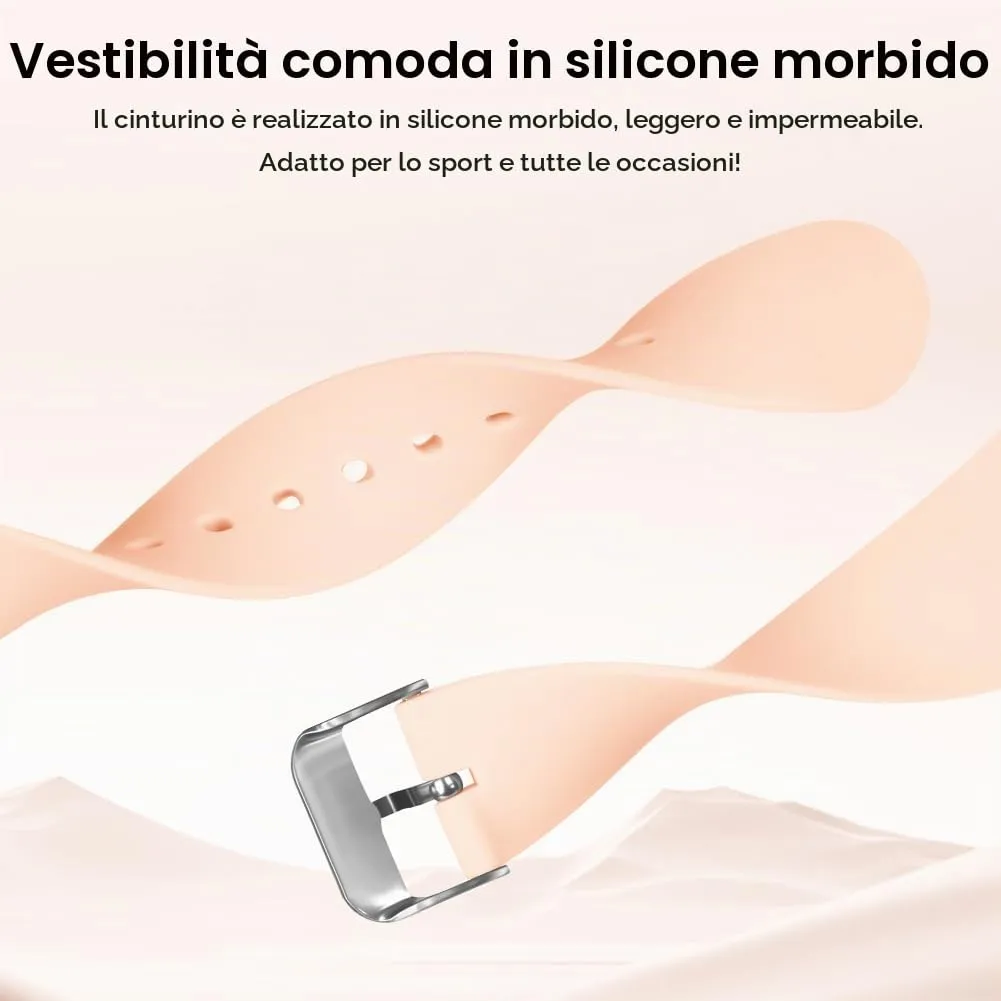 AOOSU Orologio Digitale Sportivo da Donna, Cinturino in Silicone, Resistente all'Acqua 30 Metri (Rosa Sakura) - immagine 3