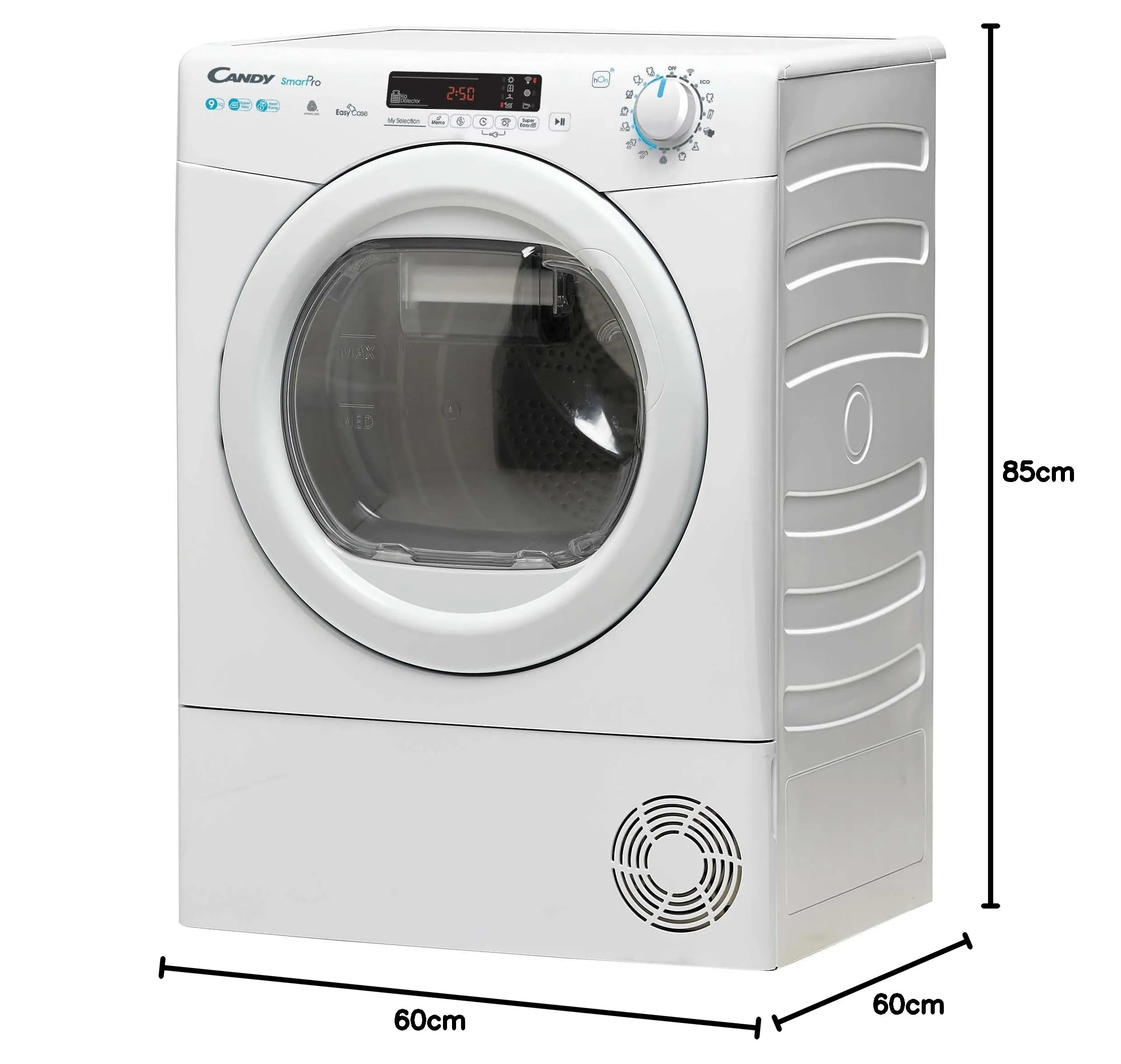 Candy Smart Pro Asciugatrice 9 Kg a Pompa di Calore, Classe E, Wi-Fi + BLE, Bianca - CSOE H9A2DE-S - immagine 11