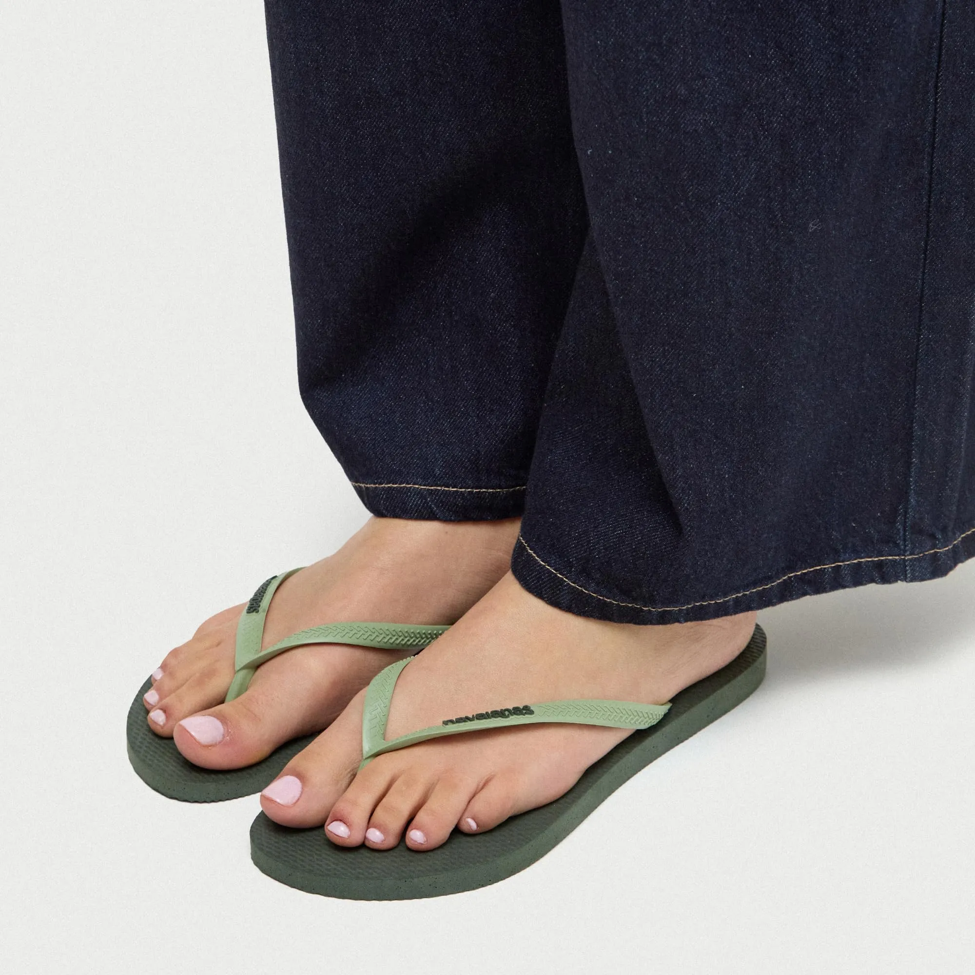Havaianas Slim Logo Pop Up Infradito da Donna - Olive Green - immagine 2