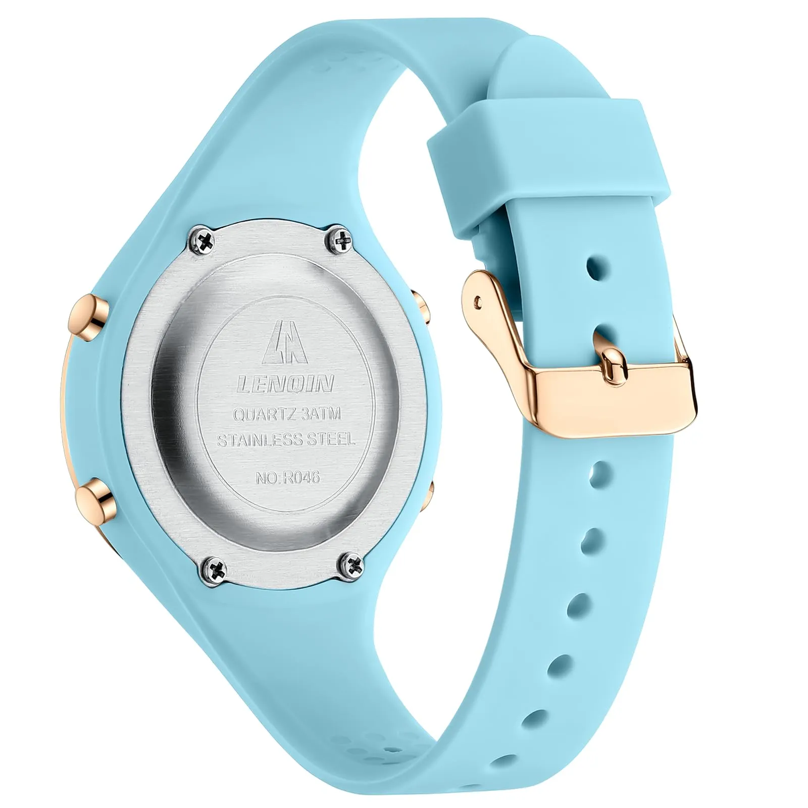 LN LENQIN Orologio Digitale da Donna Sportivo Cinturino Silicone 3ATM - immagine 3