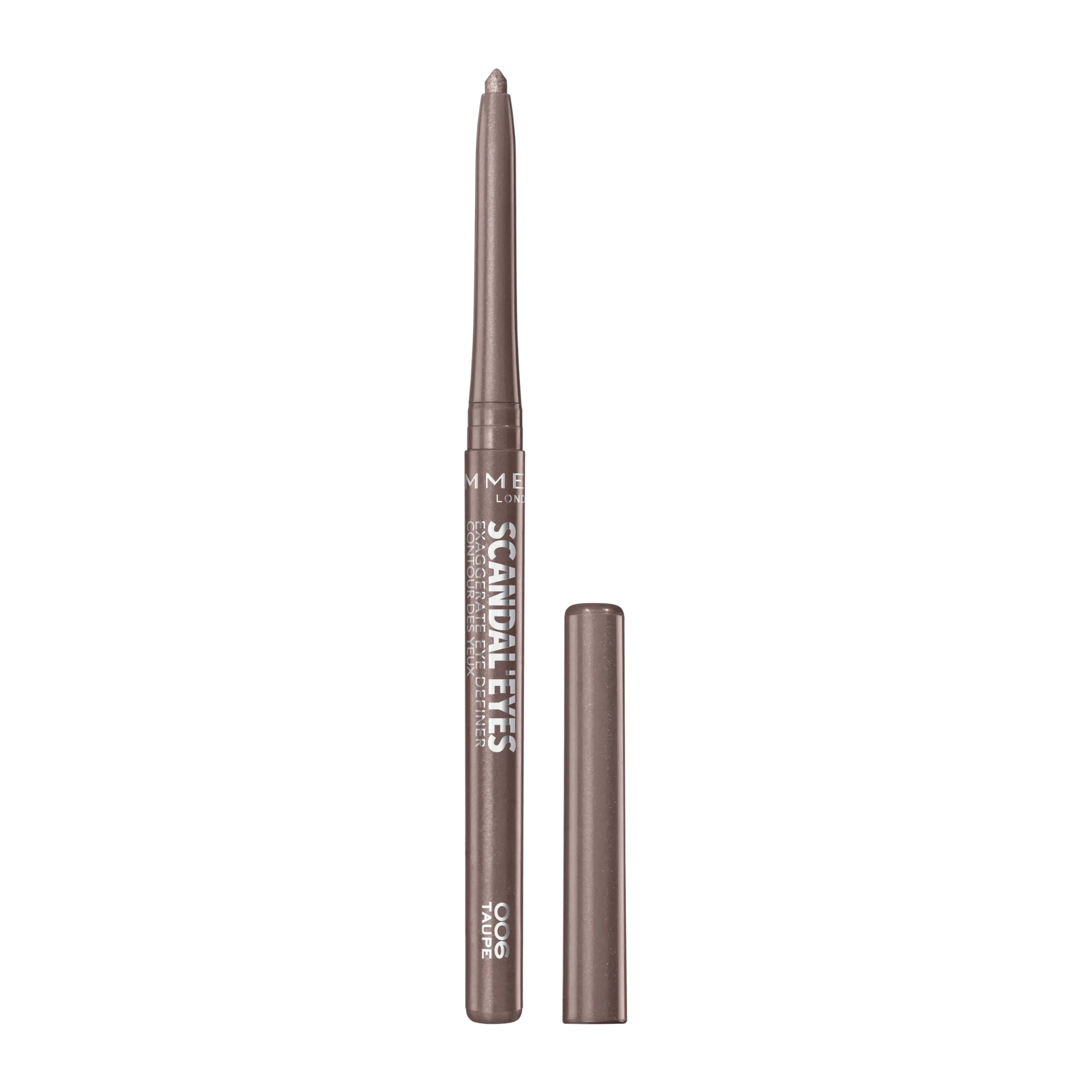 Rimmel London ScandalEyes Exaggerate Eye Definer Waterproof Automatic Eyeliner, 006 Taupe - immagine 2
