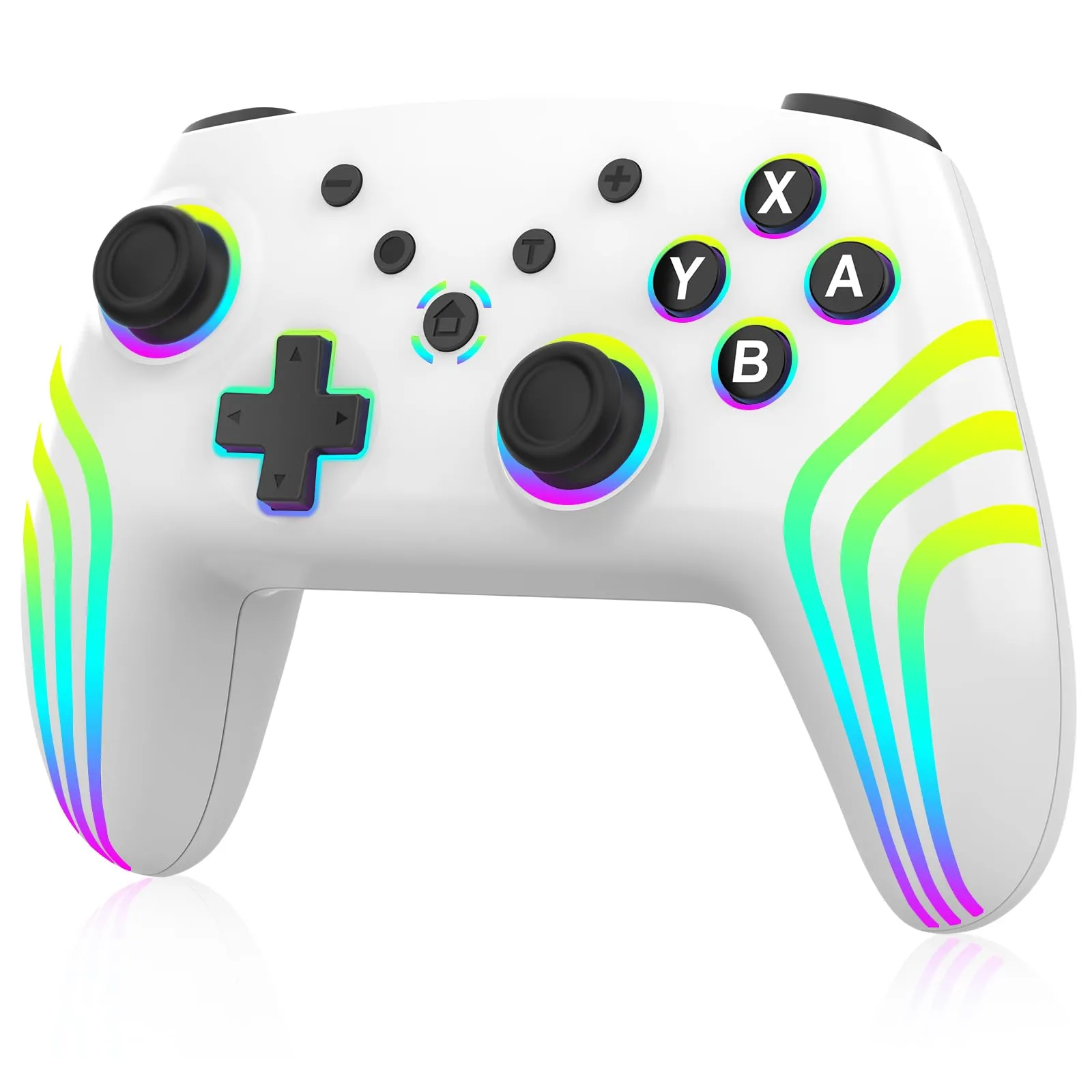 MYSTILUCK Controller Pro Wireless per Switch, Switch 2, Lite, OLED, PC, Bianco - immagine 1
