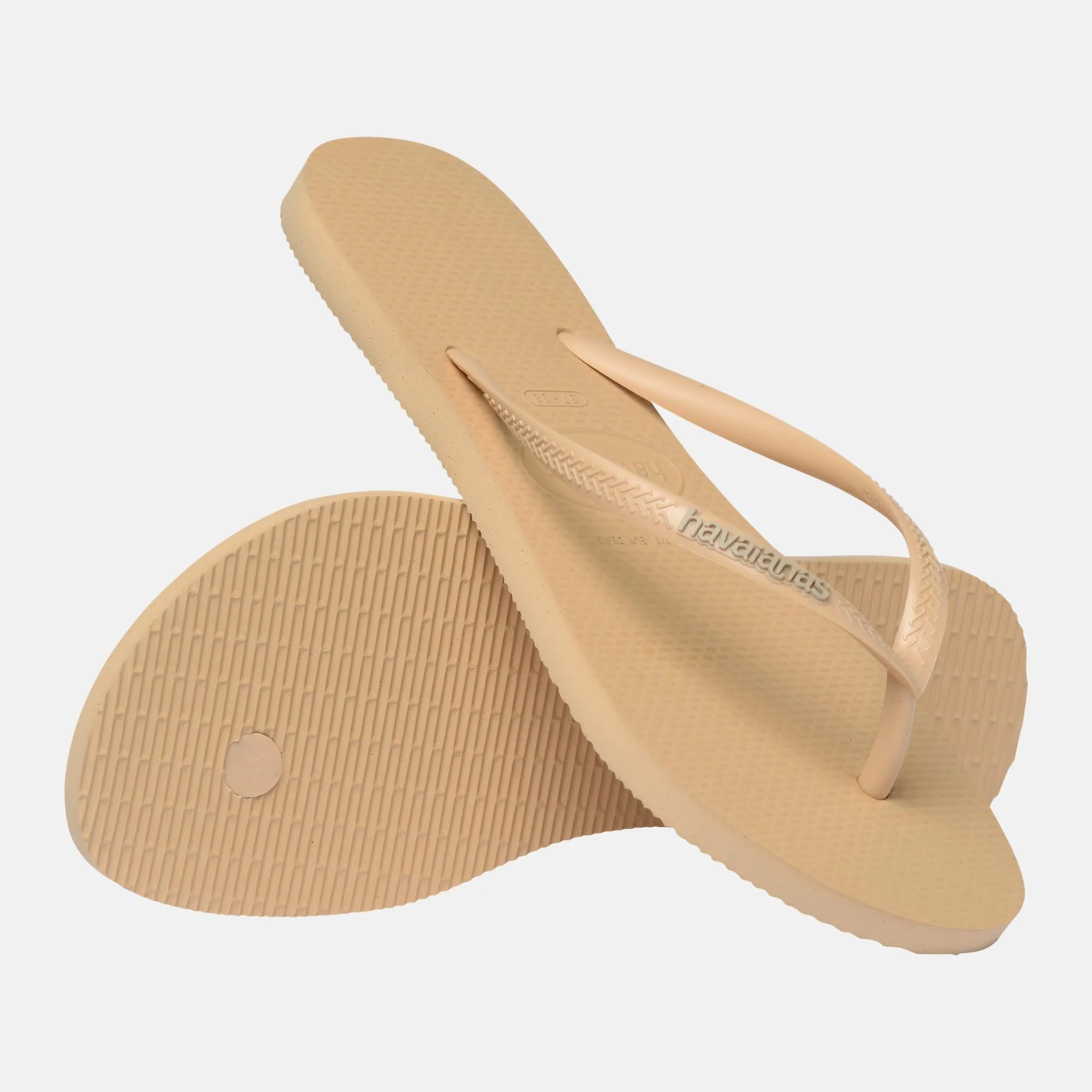 Havaianas Slim Logo Pop Up Women's Flip Flops - Golden - immagine 4