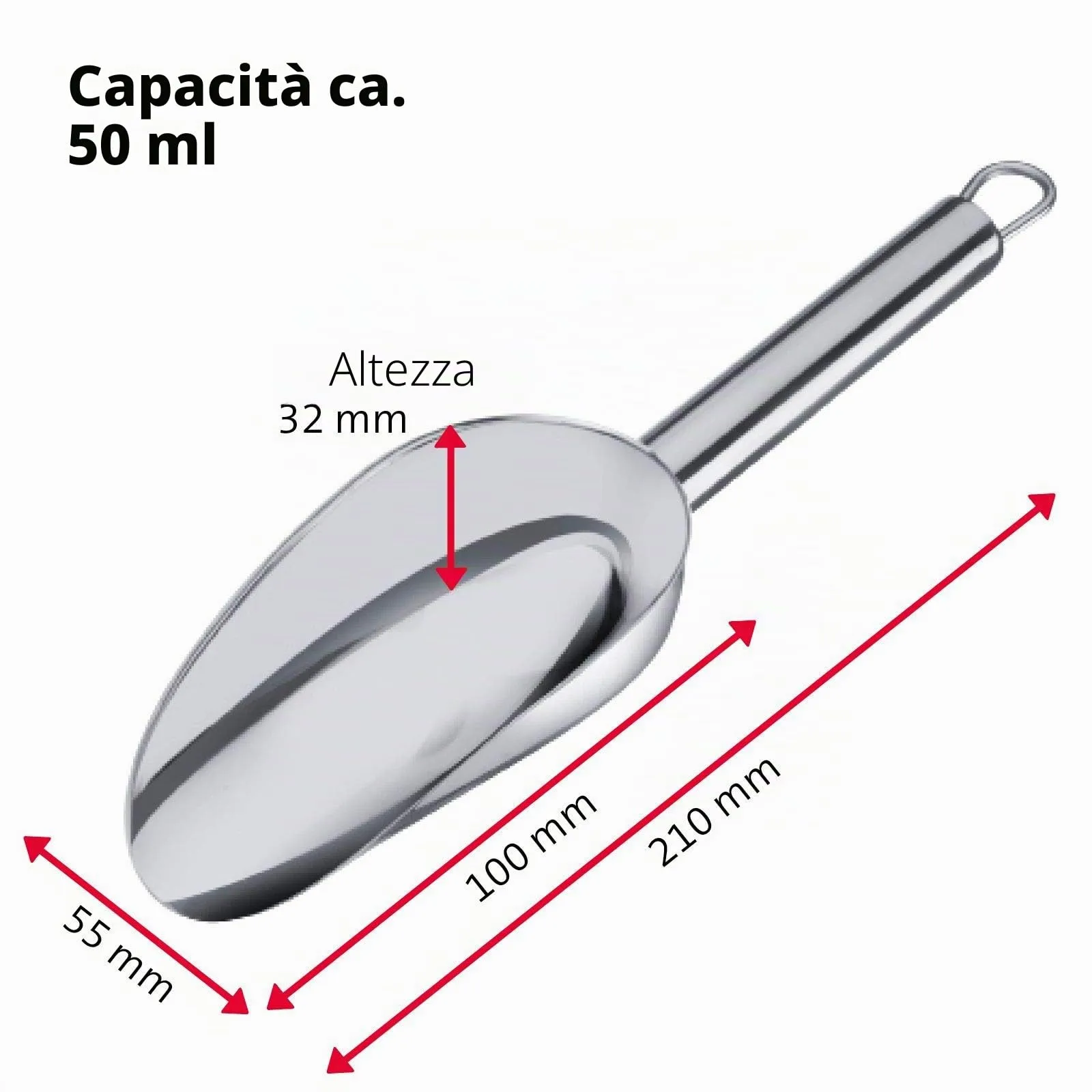 Westmark Halia Paletta in Acciaio Inox, 50 ml, Argento, 91022270 - immagine 5
