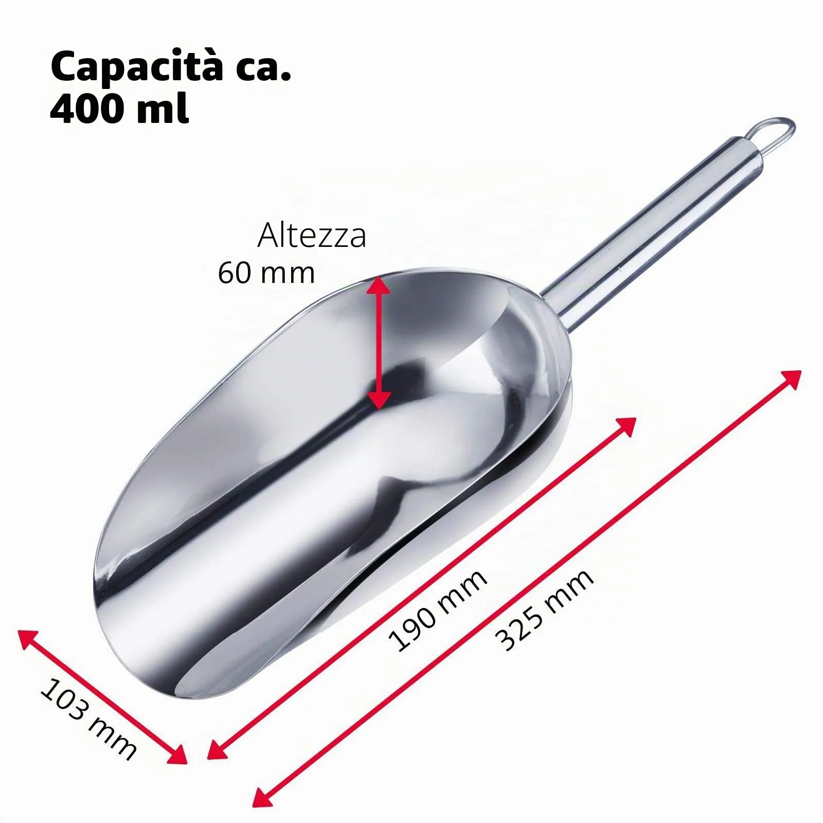 Westmark Halia Paletta in Acciaio Inox, 400 ml, Argento, 91062270 - immagine 5
