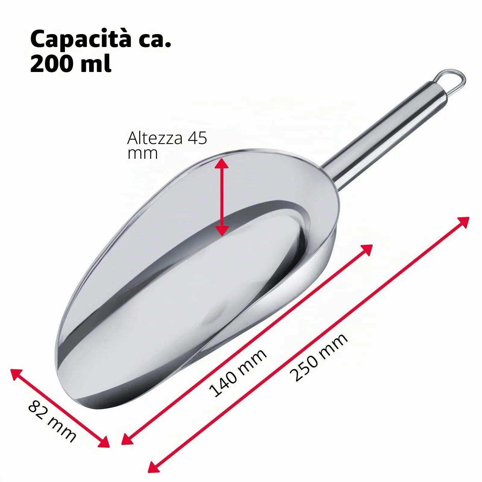 Westmark Halia Paletta in Acciaio Inox, 200 ml, Argento, 91042270 - immagine 5