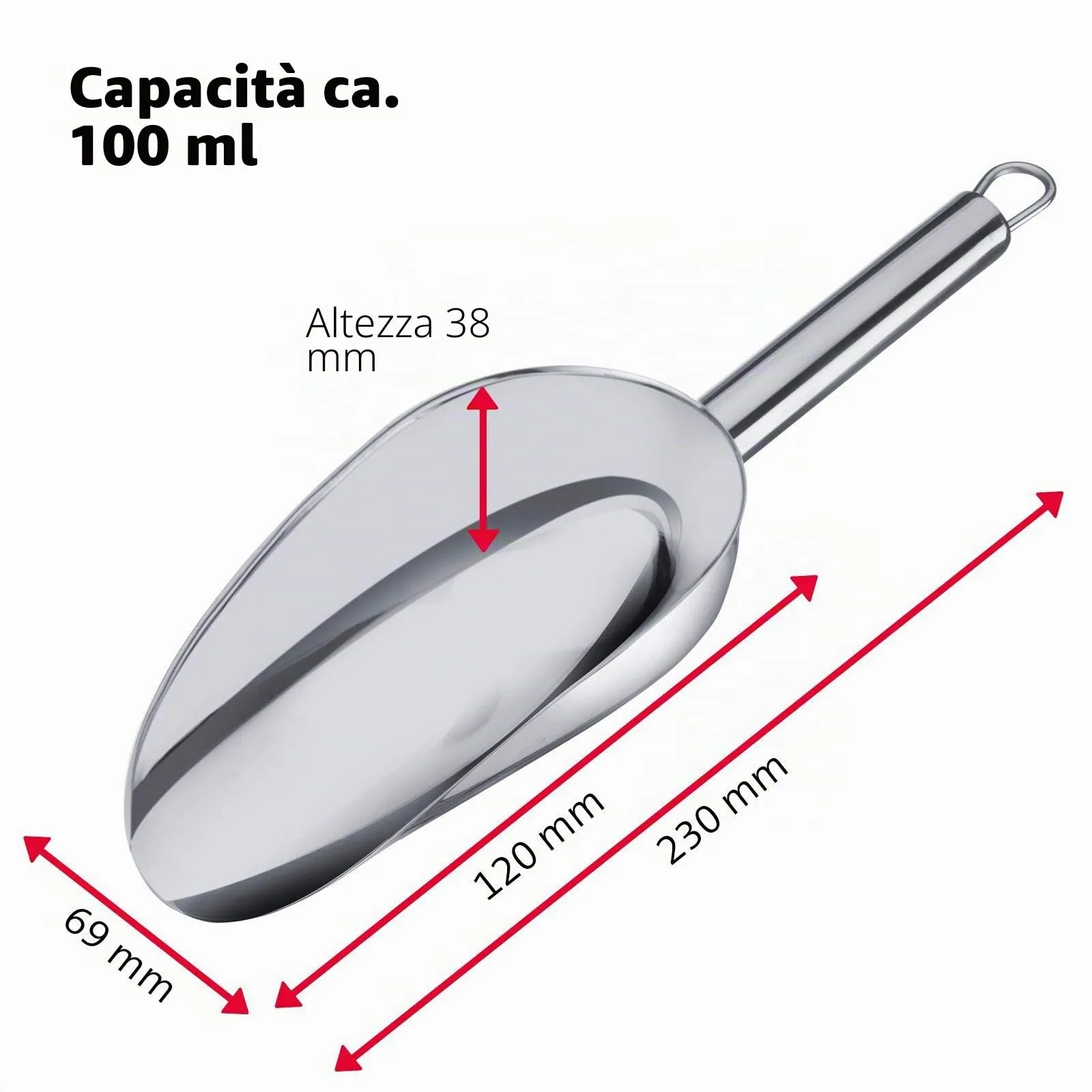 Westmark Halia Paletta in Acciaio Inox, 100 ml, Argento, 91032270 - immagine 3