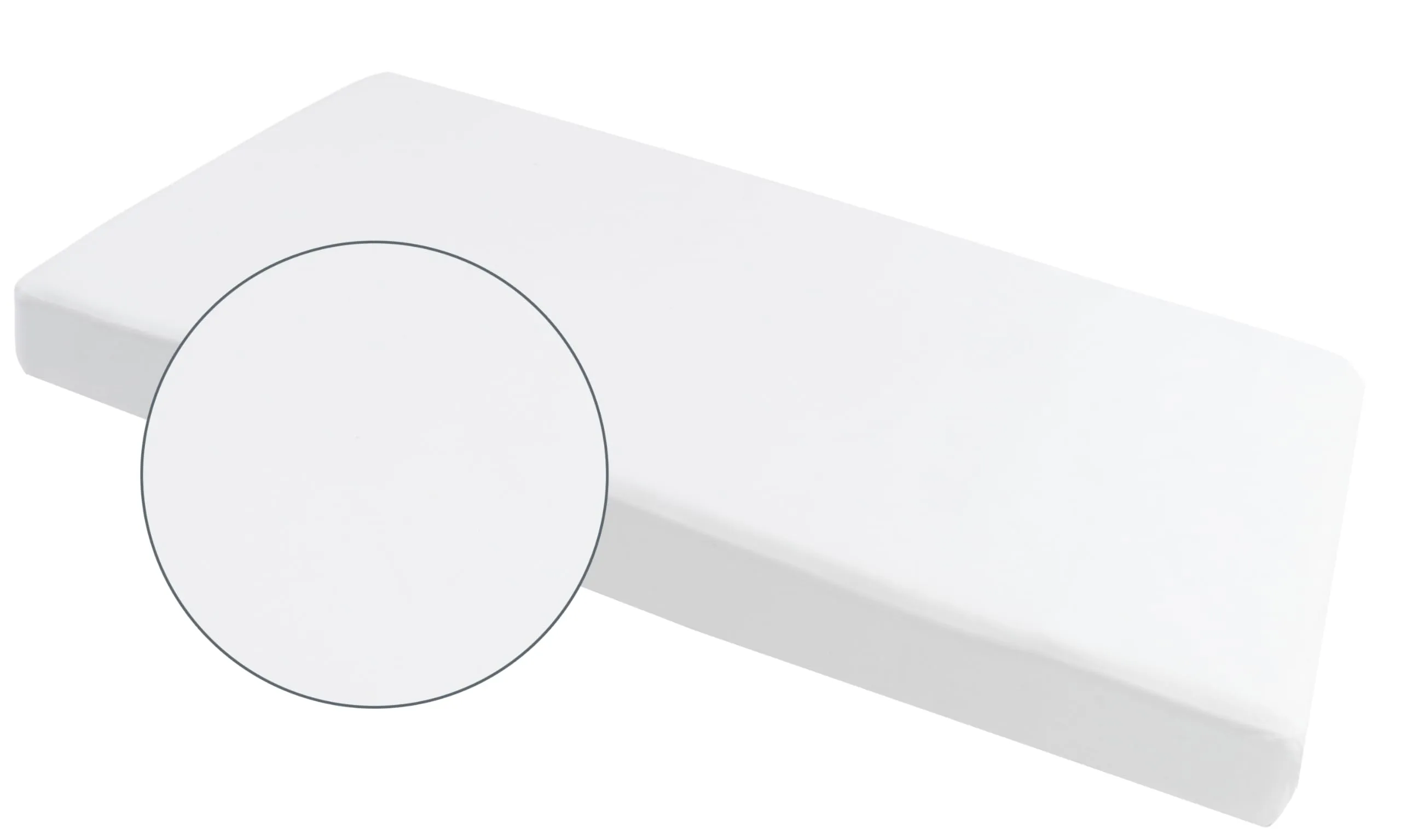 Medi Partners Lenzuola Lettino Neonato 70x140, 100% Cotone con Angoli, Bianco - immagine 4
