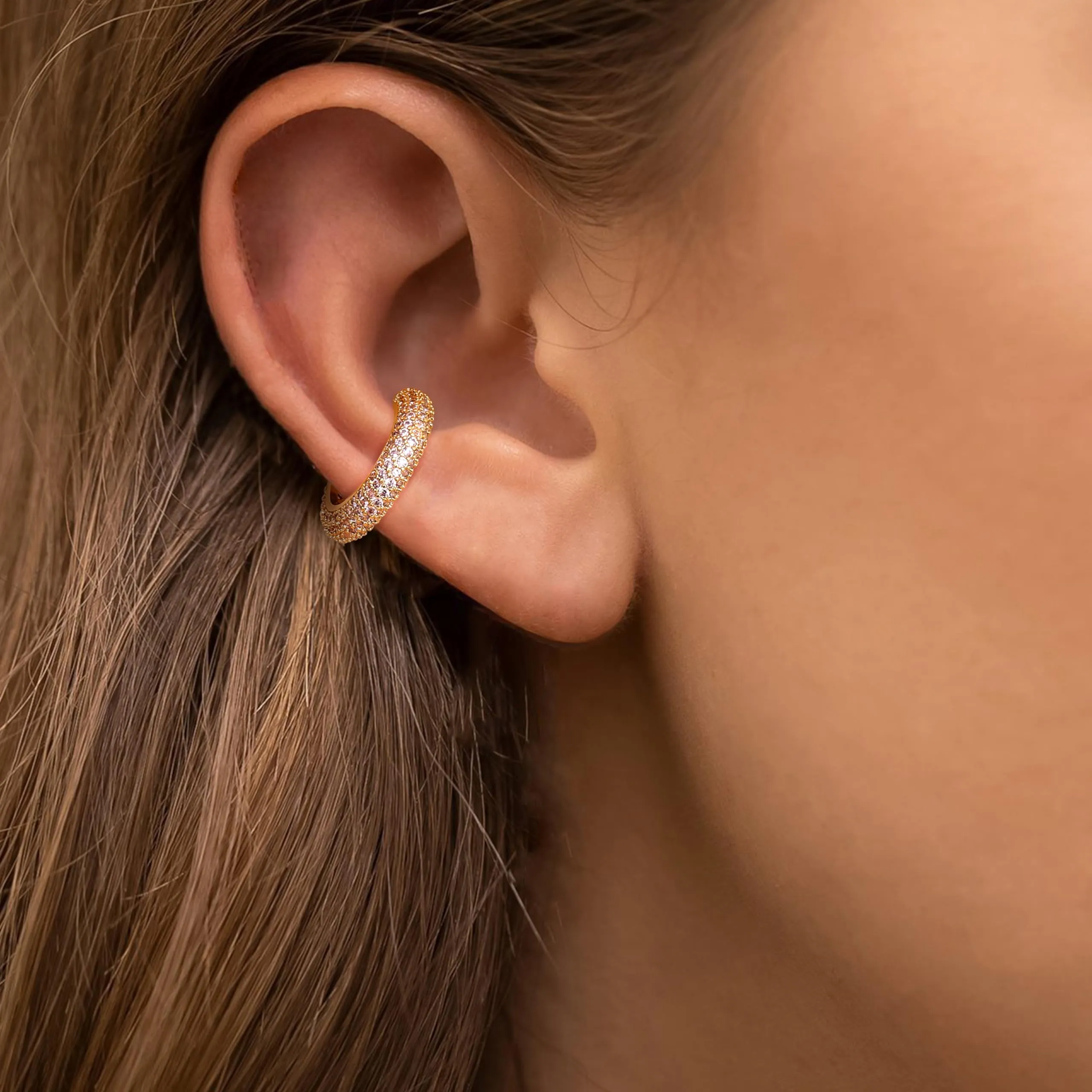 Dochais Ear Cuff Orecchini Non Piercing Chunky a Clip per Cartilagine Ipoallergenici - immagine 6