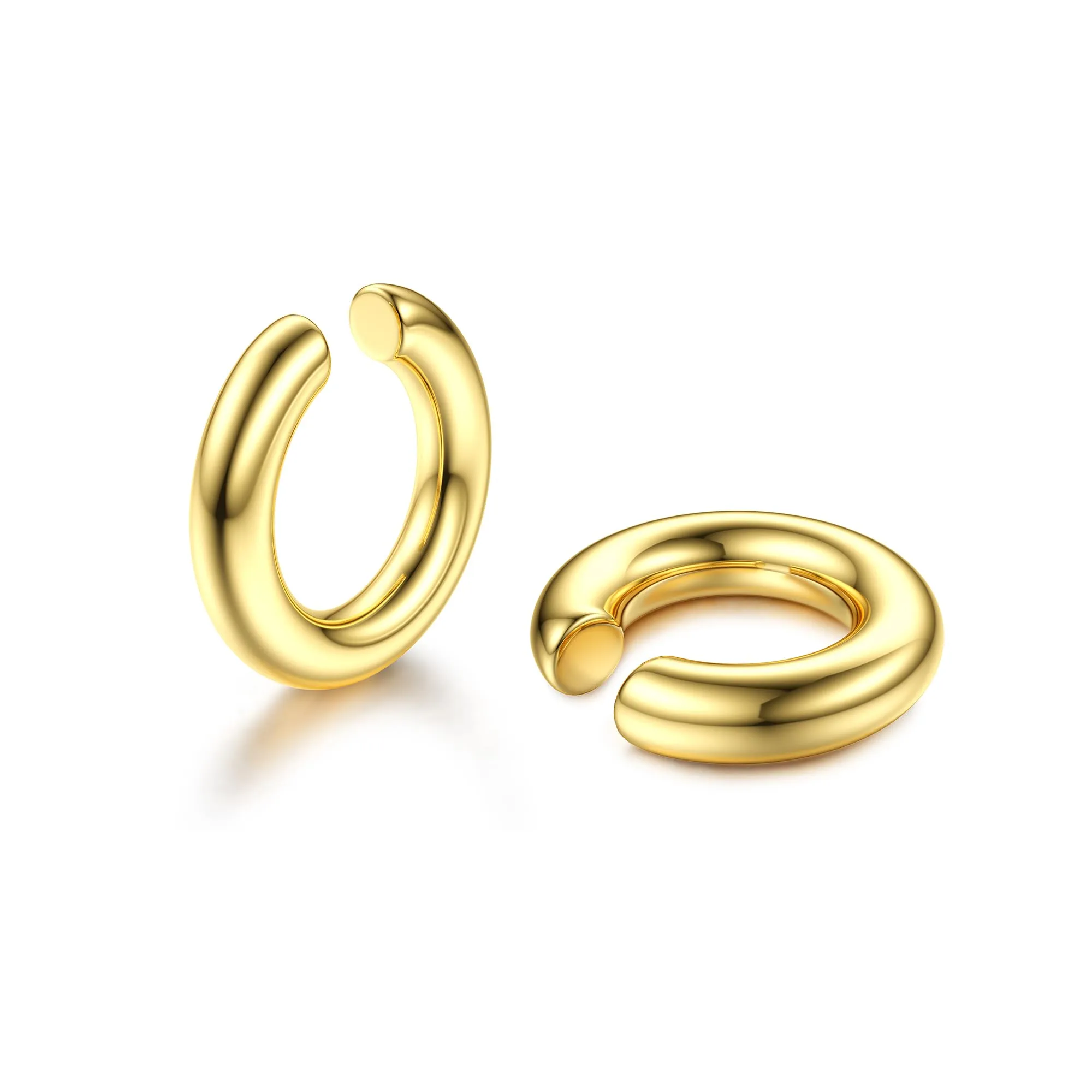 Dochais Non Piercing Ear Cuff - Clip on Orecchini Cartilagine Ipoallergenici per Donna e Ragazze - immagine 2