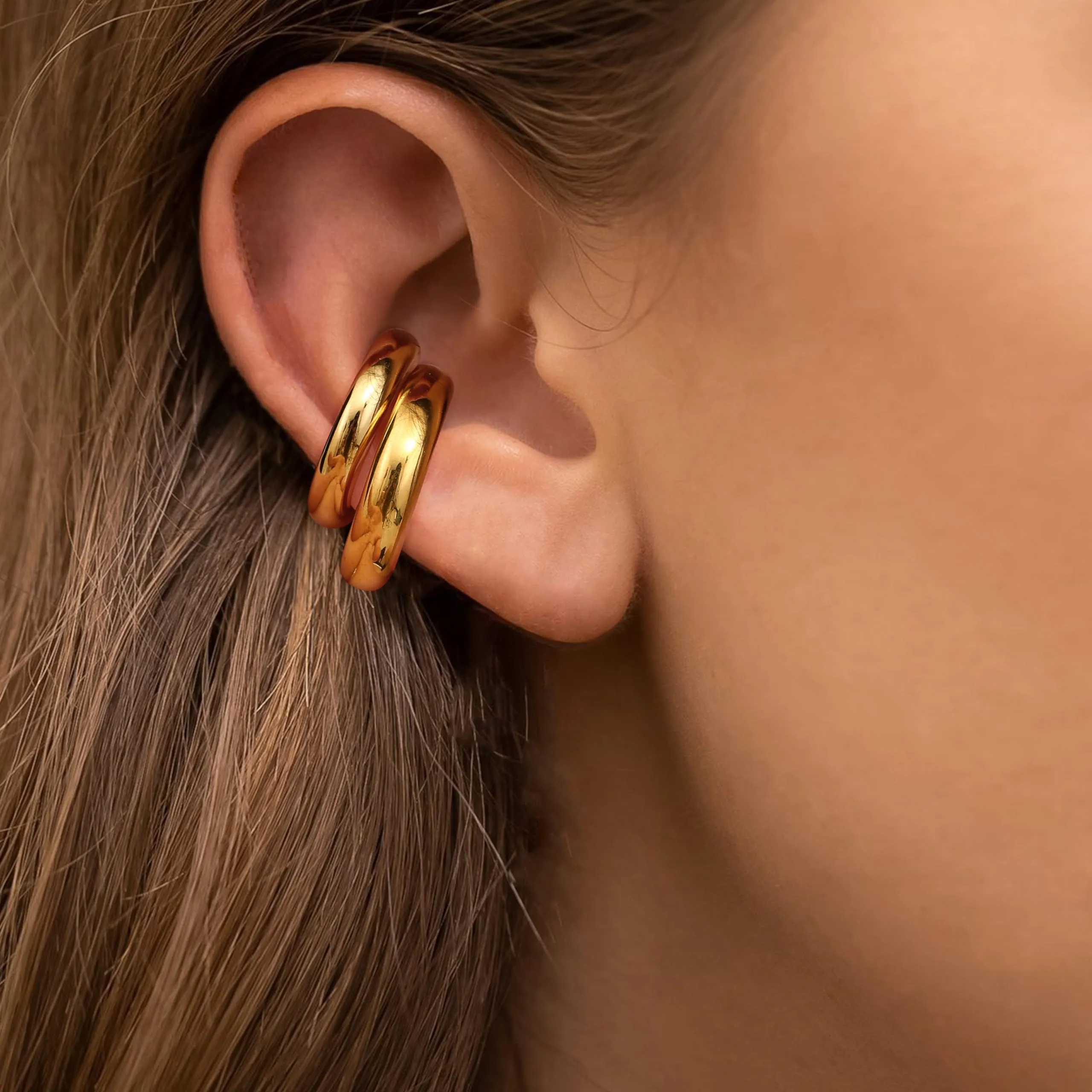 Dochais Non Piercing Ear Cuff - Clip on Orecchini Cartilagine Ipoallergenici per Donna e Ragazze - immagine 4