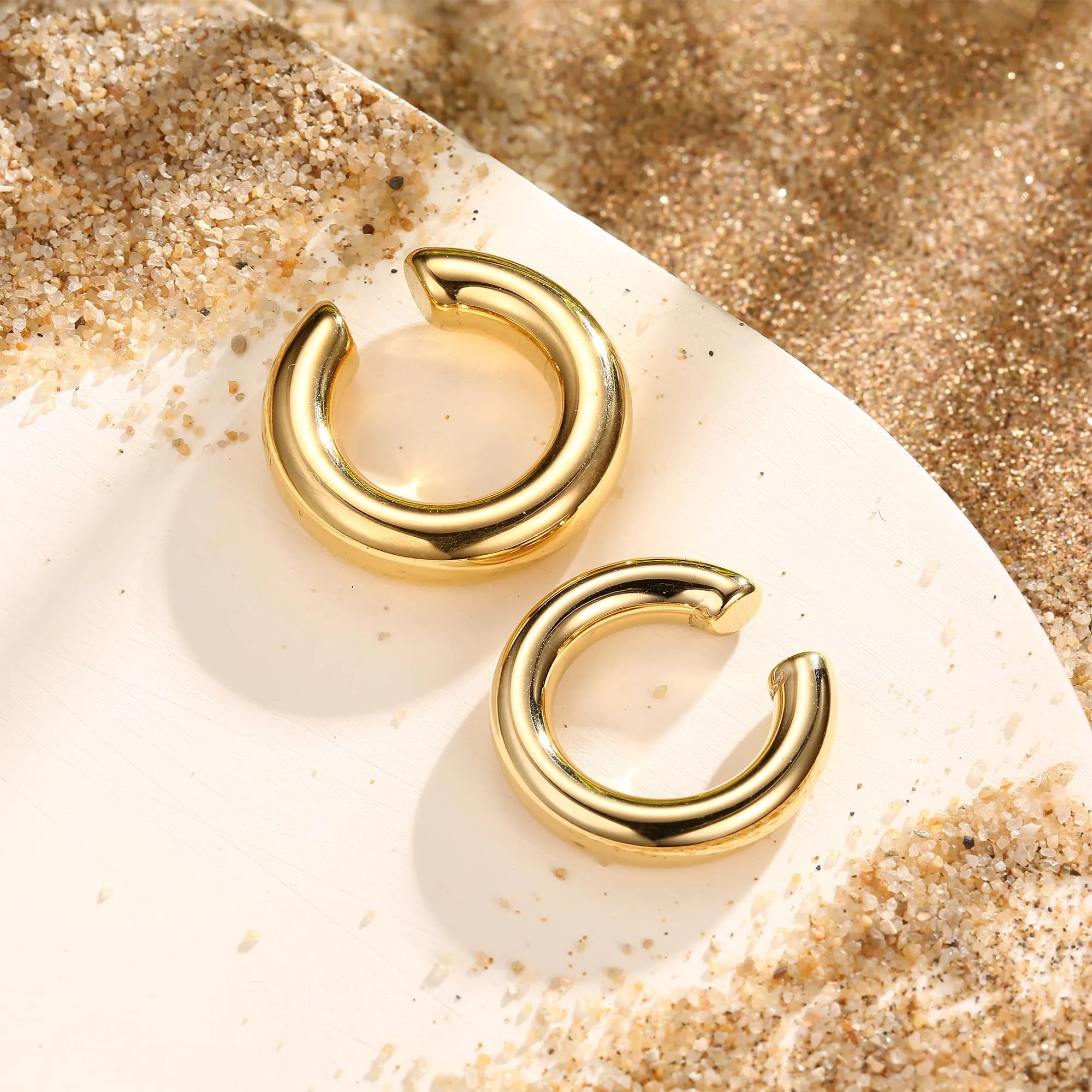 Dochais Non Piercing Ear Cuff - Clip on Orecchini Cartilagine Ipoallergenici per Donna e Ragazze - immagine 7
