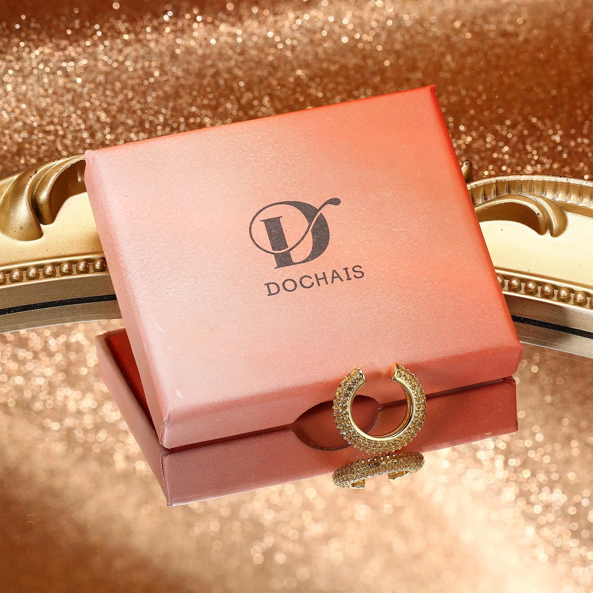 Dochais Orecchini Non-Forati per Cartilagine in Oro 14K, Ipoallergenici per Donne e Ragazze - immagine 9