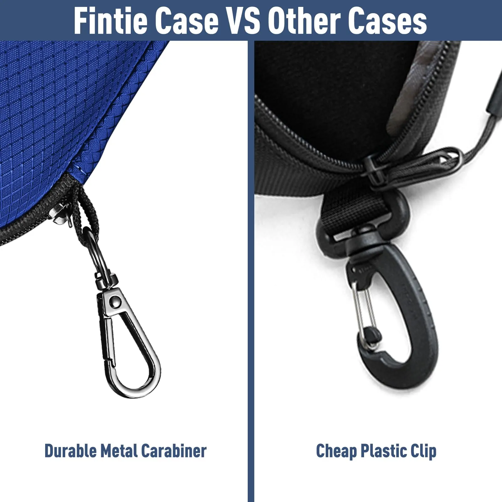 FINTIE Custodia Rigida per Occhiali da Sole, Blu Mare - immagine 6