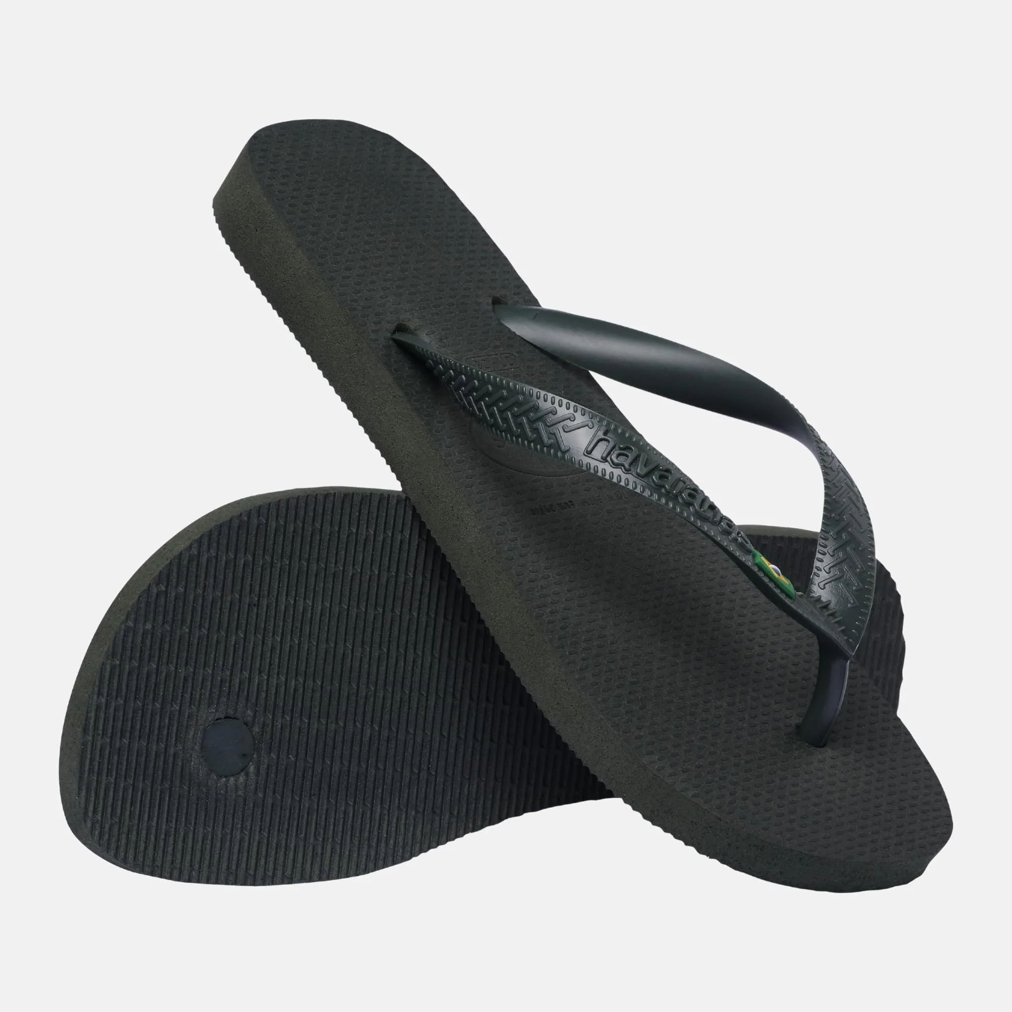 Havaianas Top Brasil Unisex Flip Flops - Olive Green - 39 EU - immagine 4