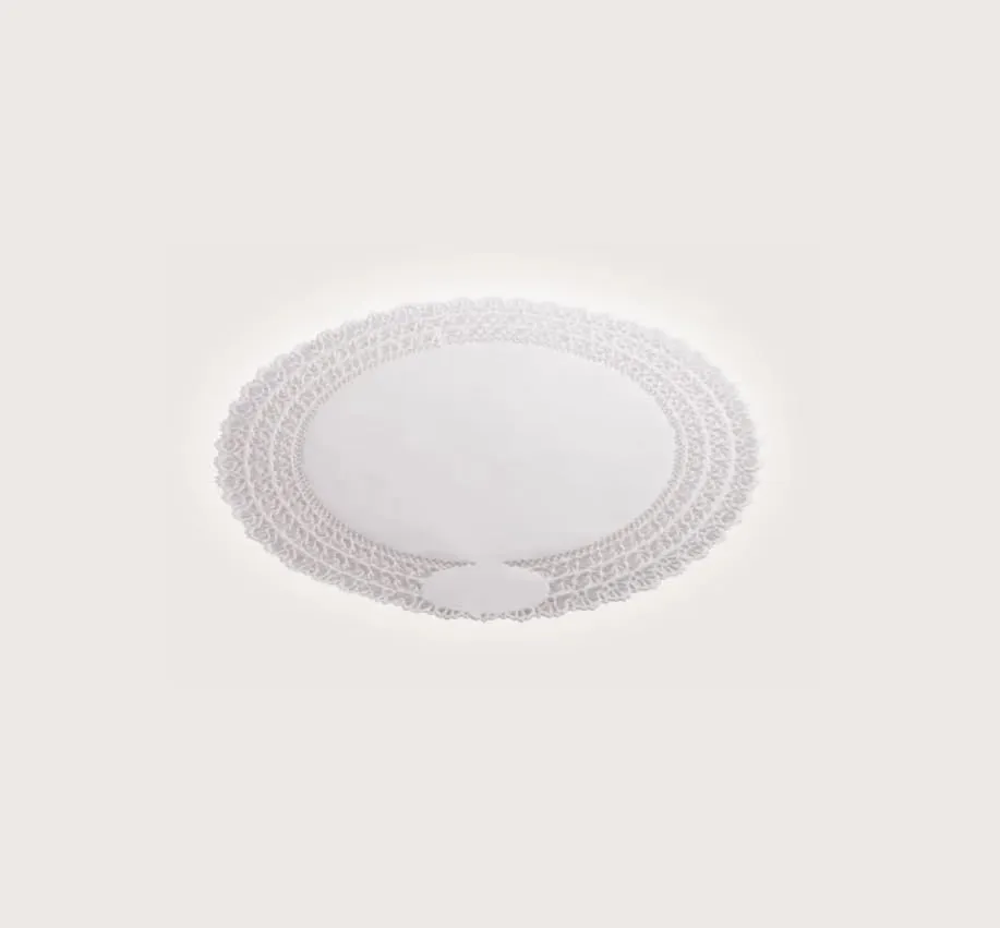 Centrini Rotondi in Carta Pizzo Bianca per Torte e Pasticceria, 100 Pezzi (Ø 28 cm) - immagine 1