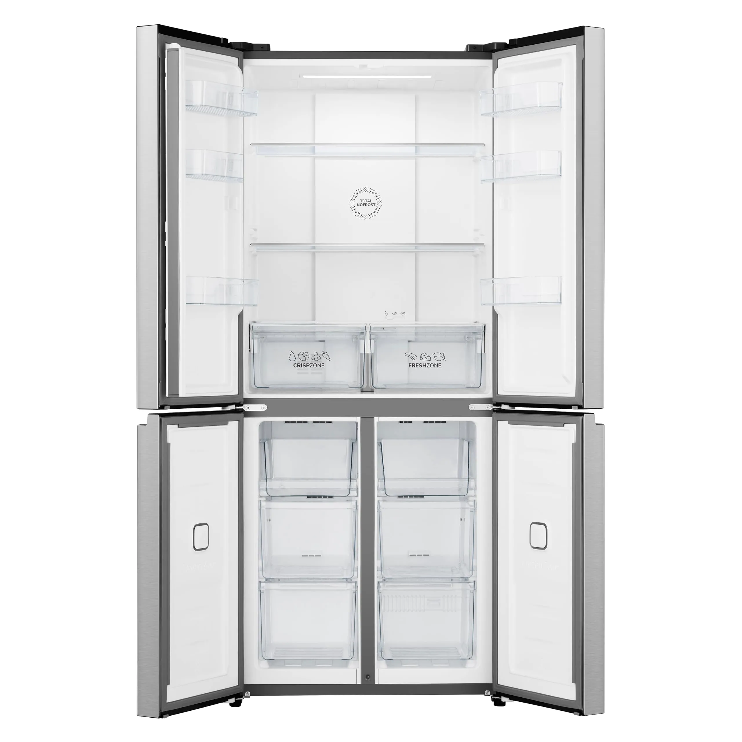Gorenje NRM819E61X Frigorifero Quattro Porte Grigio, 460 Litri, Classe E, Inverter, Total No Frost, MultiFlow 360°, Display LED - immagine 11