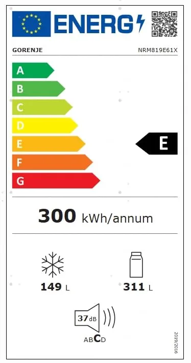 Gorenje NRM819E61X Frigorifero Quattro Porte Grigio, 460 Litri, Classe E, Inverter, Total No Frost, MultiFlow 360°, Display LED - immagine 14