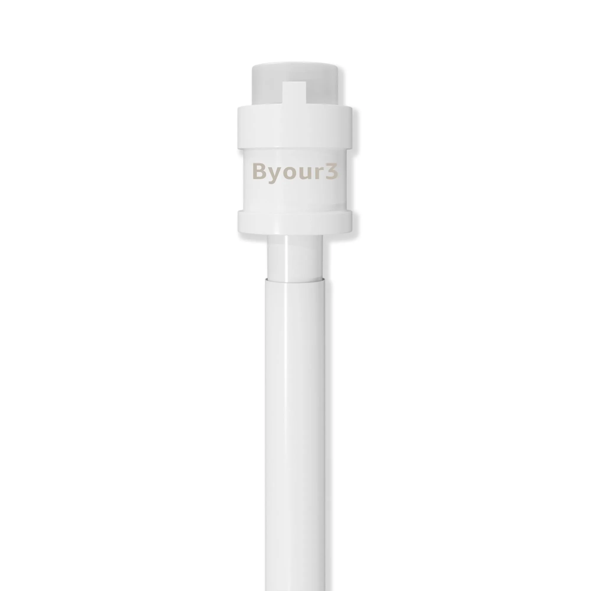 Byour3 Coppia Bastoni per Tende a Pressione Regolabili Bianco PVC da 24 a 37 cm - immagine 8