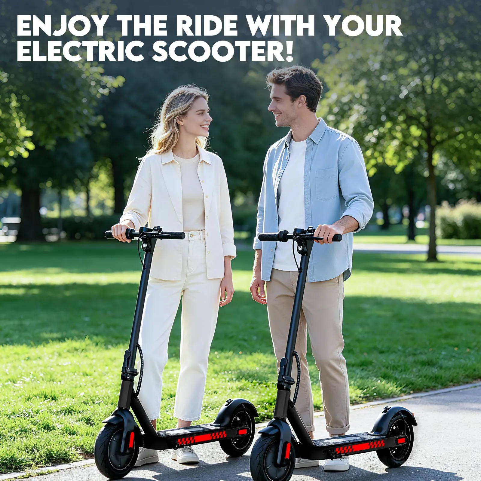 Zephyride D997 Monopattino Elettrico Adulto, Motore 350W, 25km/H, Autonomia 35KM, Pneumatici 10", Pieghevole - immagine 7