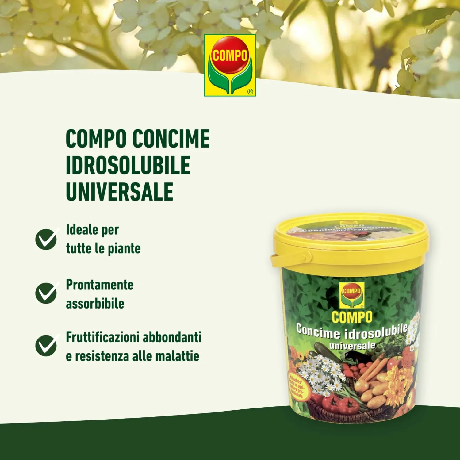 Compo Concime Idrosolubile Universale, 1,2 kg - immagine 4