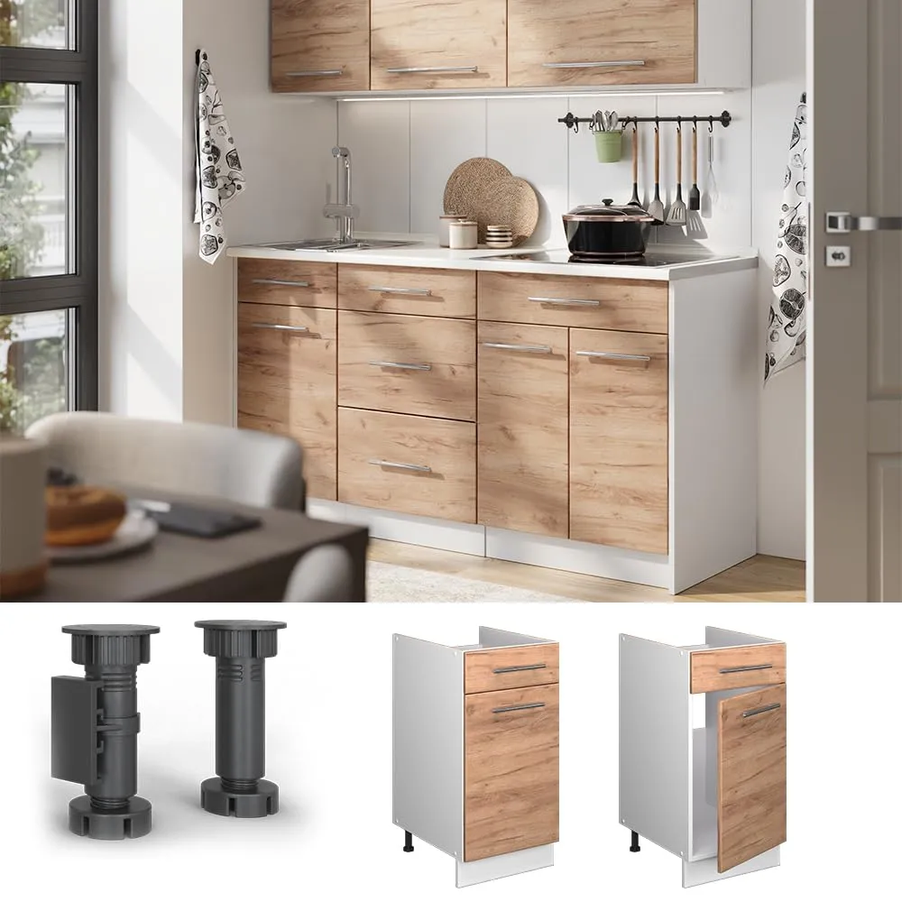 Vicco Fame-Line Mobile Base, Rovere Dorato, 40 cm - immagine 4