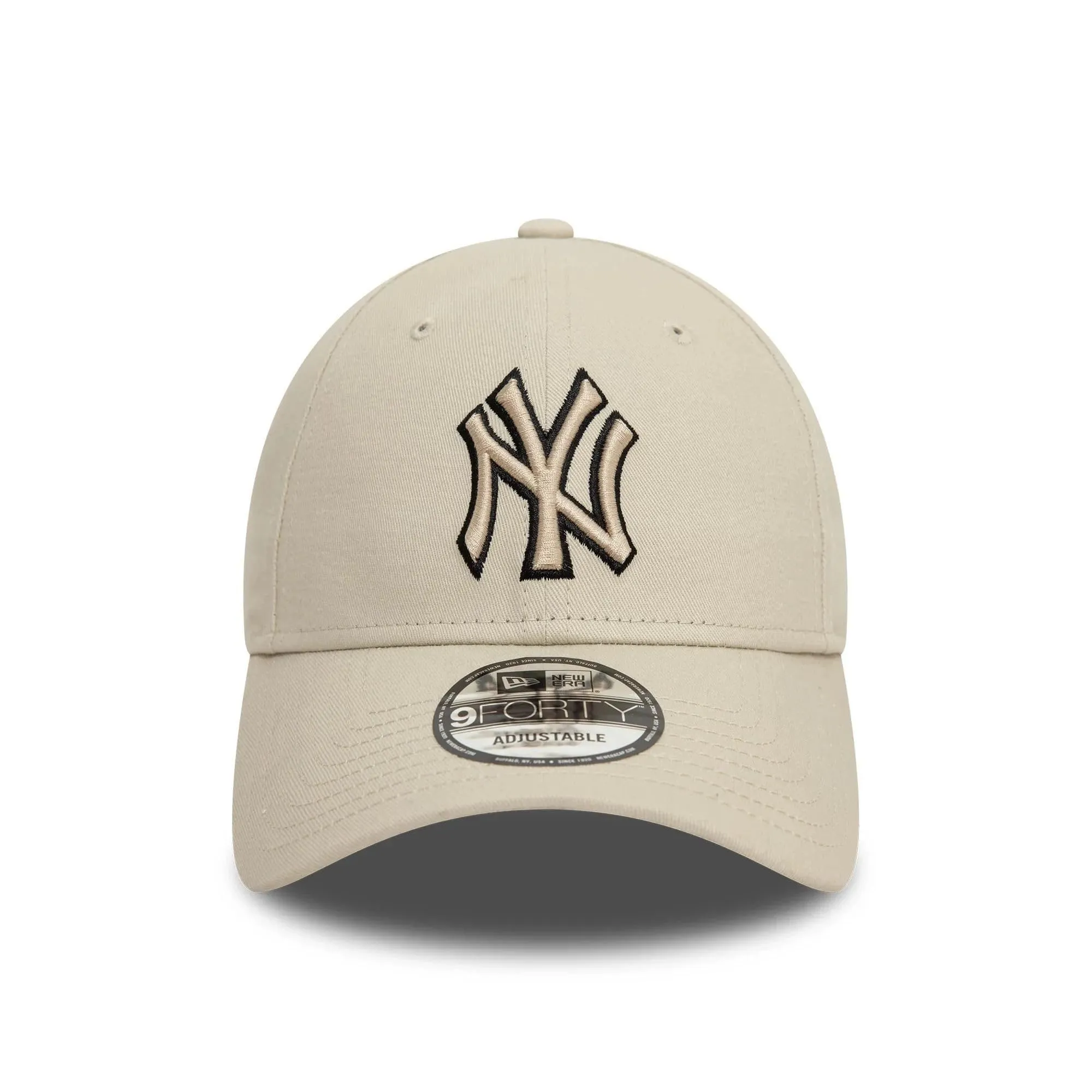 New Era New York Yankees MLB Team Outline 9Forty Cap - Beige - immagine 2