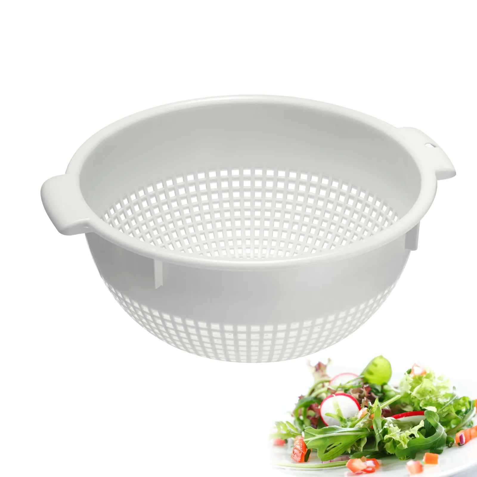 Westmark Scolapasta con Manici Incassati e Supporti per Fissaggio, Plastica, Bianco, 21262211 - immagine 1