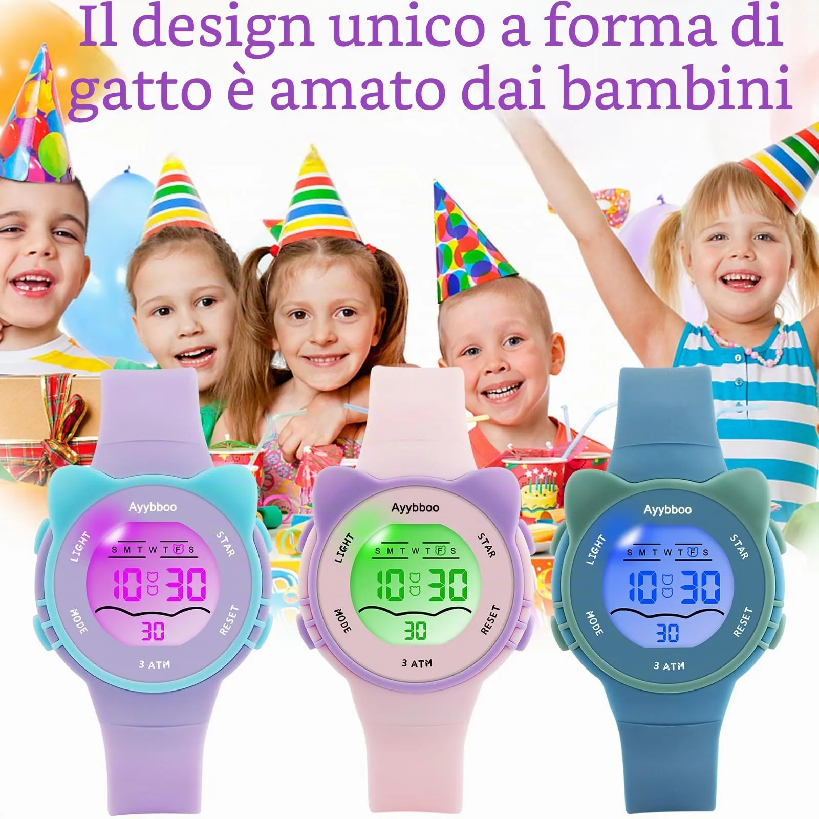 Ayybboo Orologio Digitale per Bambini e Bambine Mr2206 - immagine 4